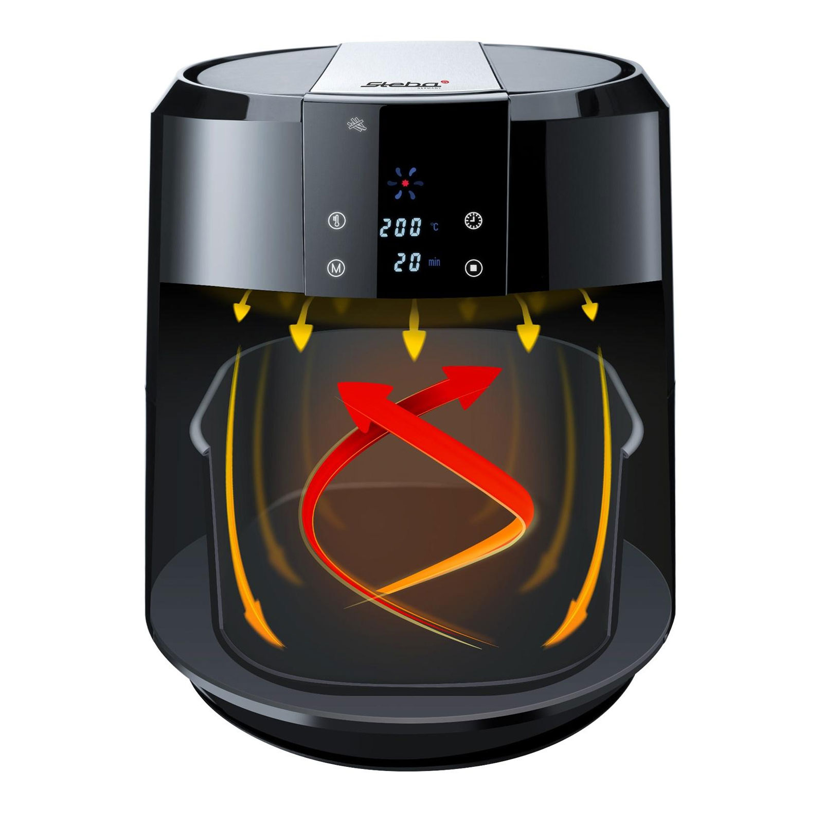 STEBA HF 5000 XL Heißluft-Fritteuse schwarz