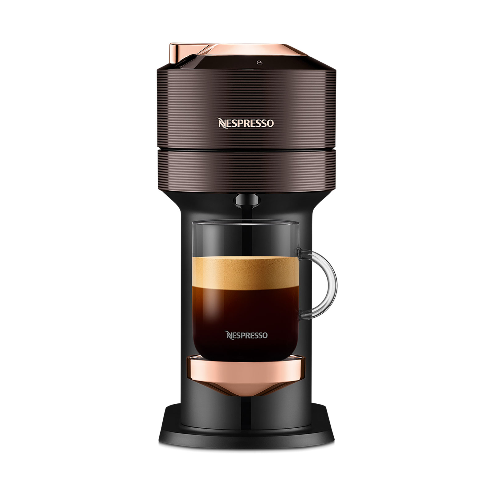 Nespresso Relove Vertuo Next Premium Rich Brown Kapselmaschine inkl. Aeroccino 3 Milchaufschäumer