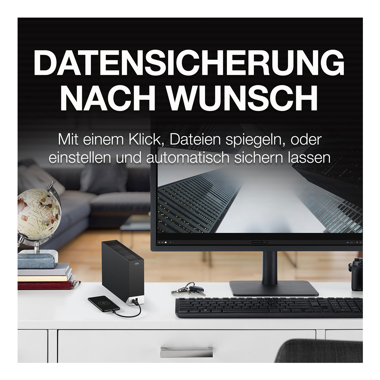 Seagate OneTouch Desktop Hub 4 TB Externe HDD-Festplatte