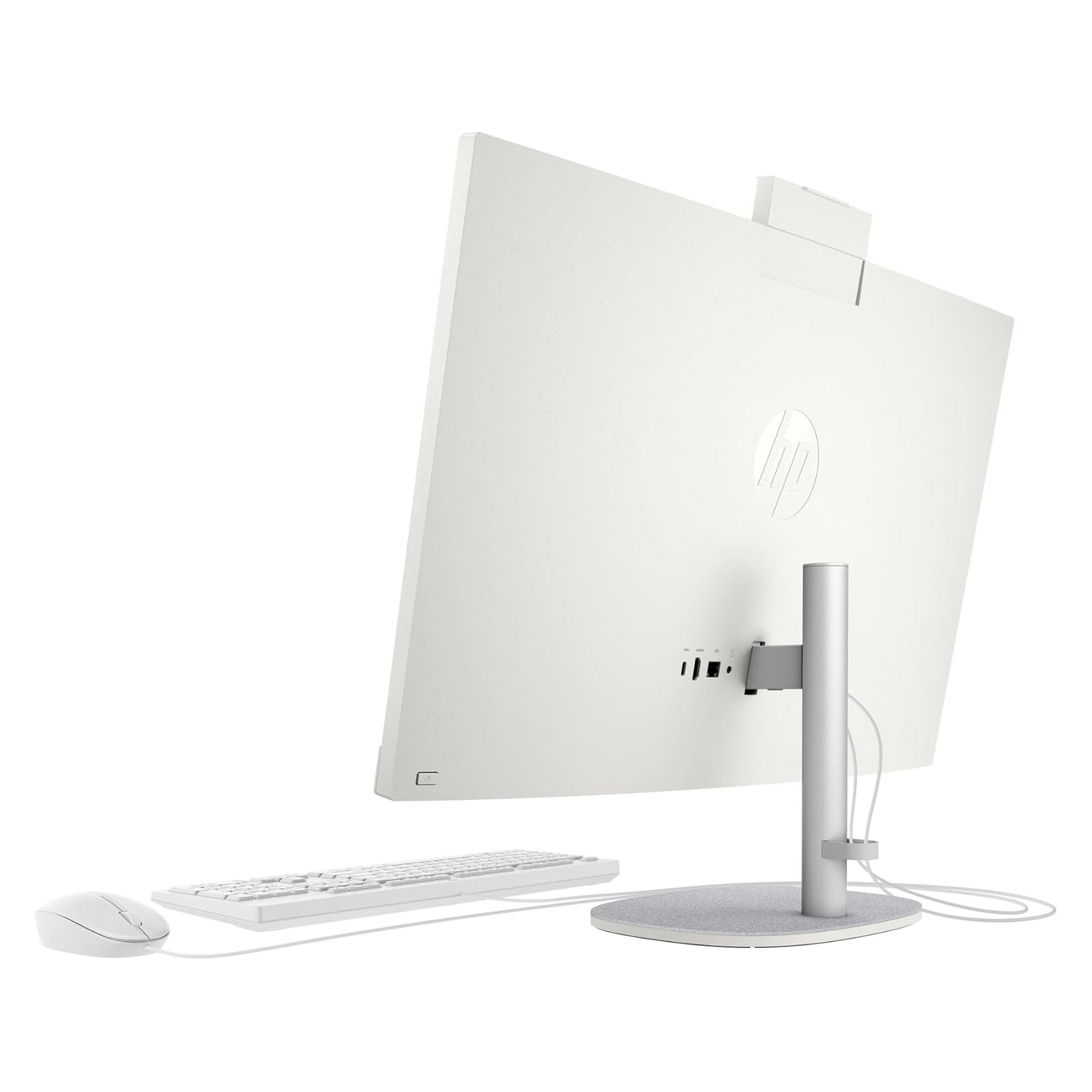 HP All-in-One 27-cr0600ng, Weiß, 27 Zoll, AMD Ryzen 5 7520U, 8 GB, 512 GB M.2 SSD