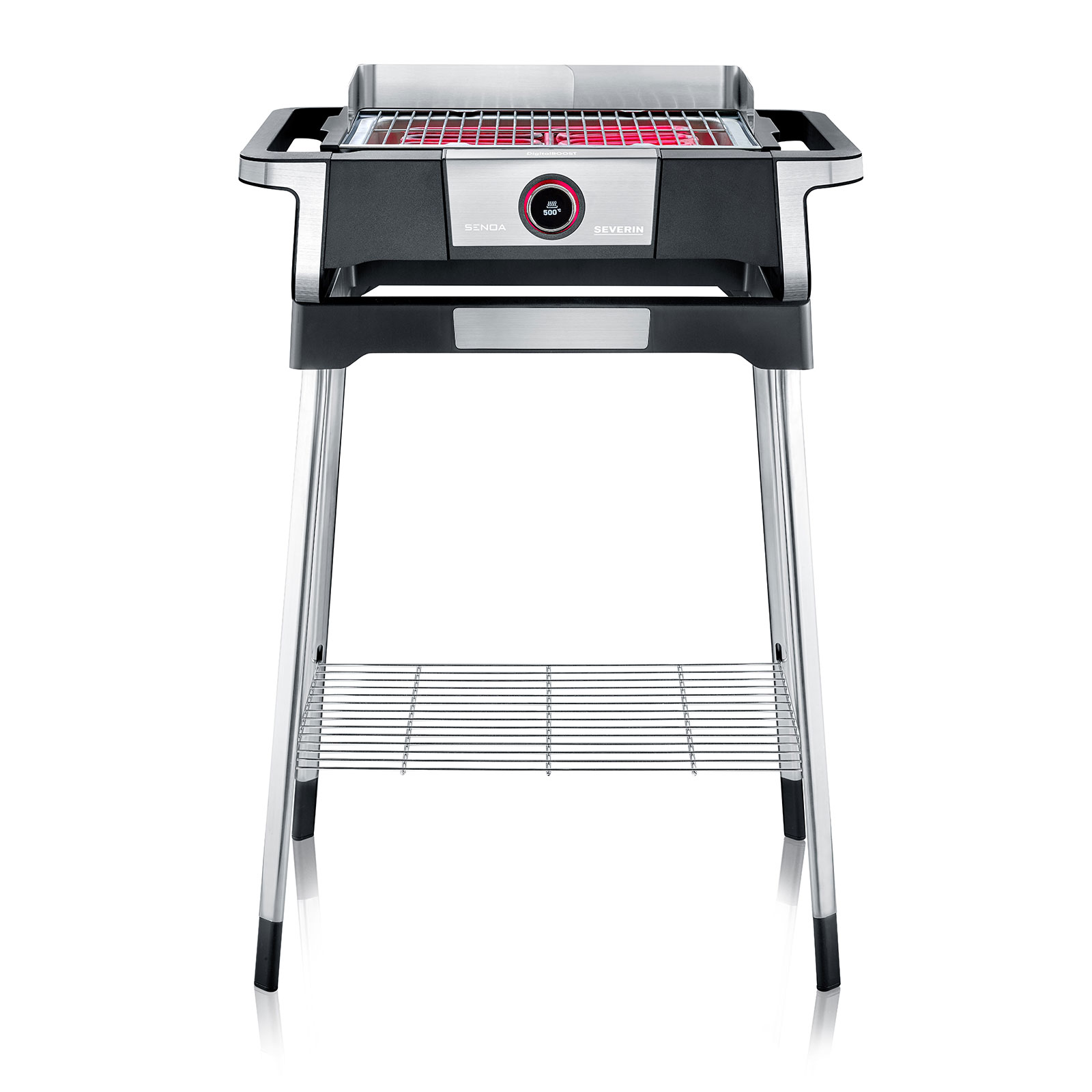 Severin PG 8118 Senoa DigitalBoost S Standgrill schwarz / silber