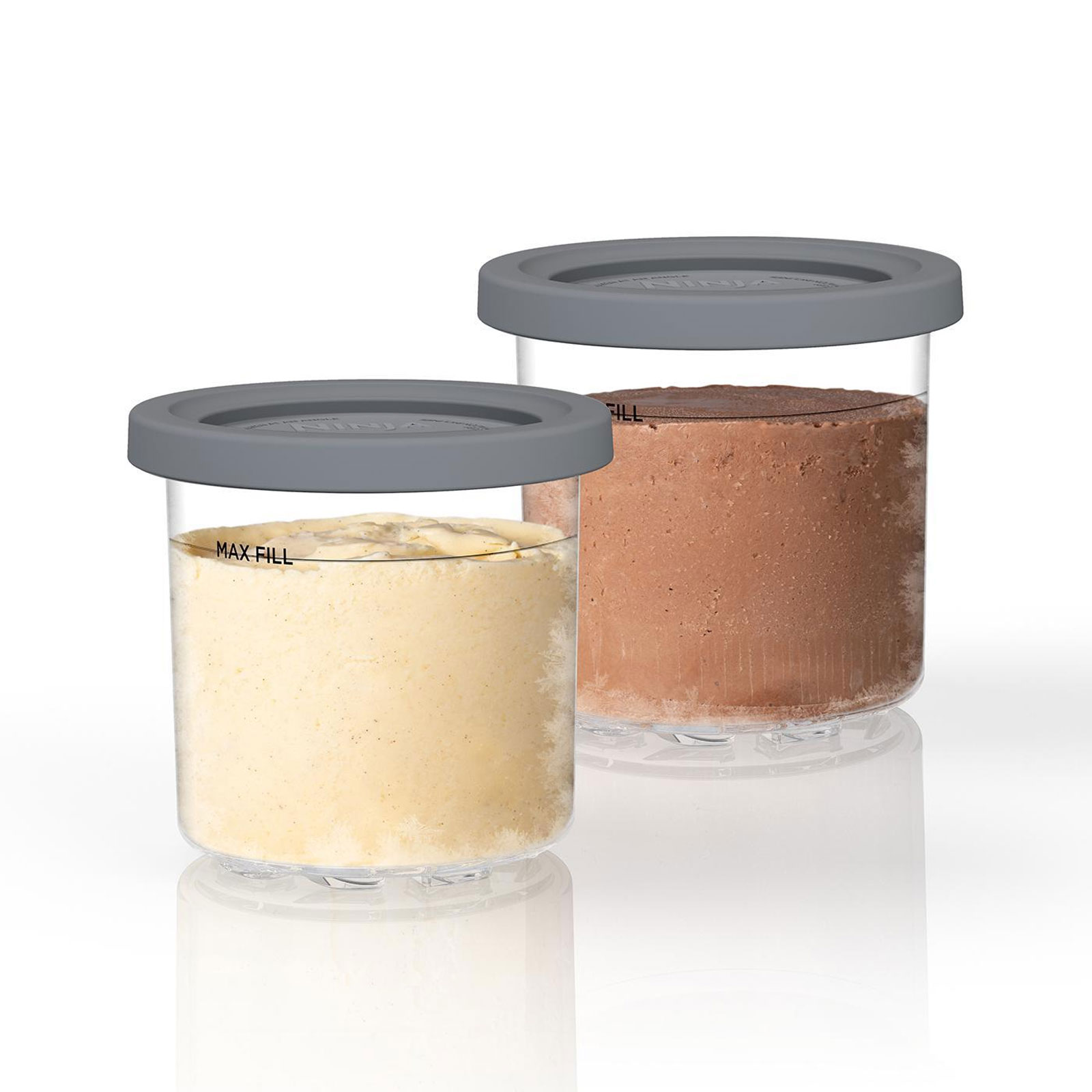 Ninja 4437KU300EUUK Dessert-Behälter 2 Stück (Kompatibel mit Eismaschine NC300EU)