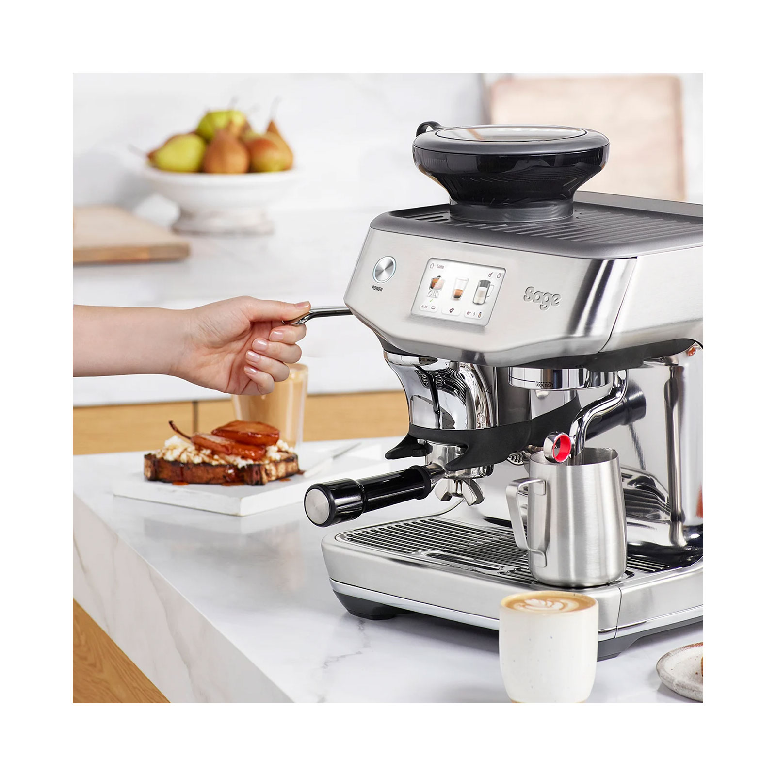 Sage SES881BTR Impress Touch Siebträger-Espressomaschine Sage SES881BTR Impress Touch Siebträger-Espressomaschine