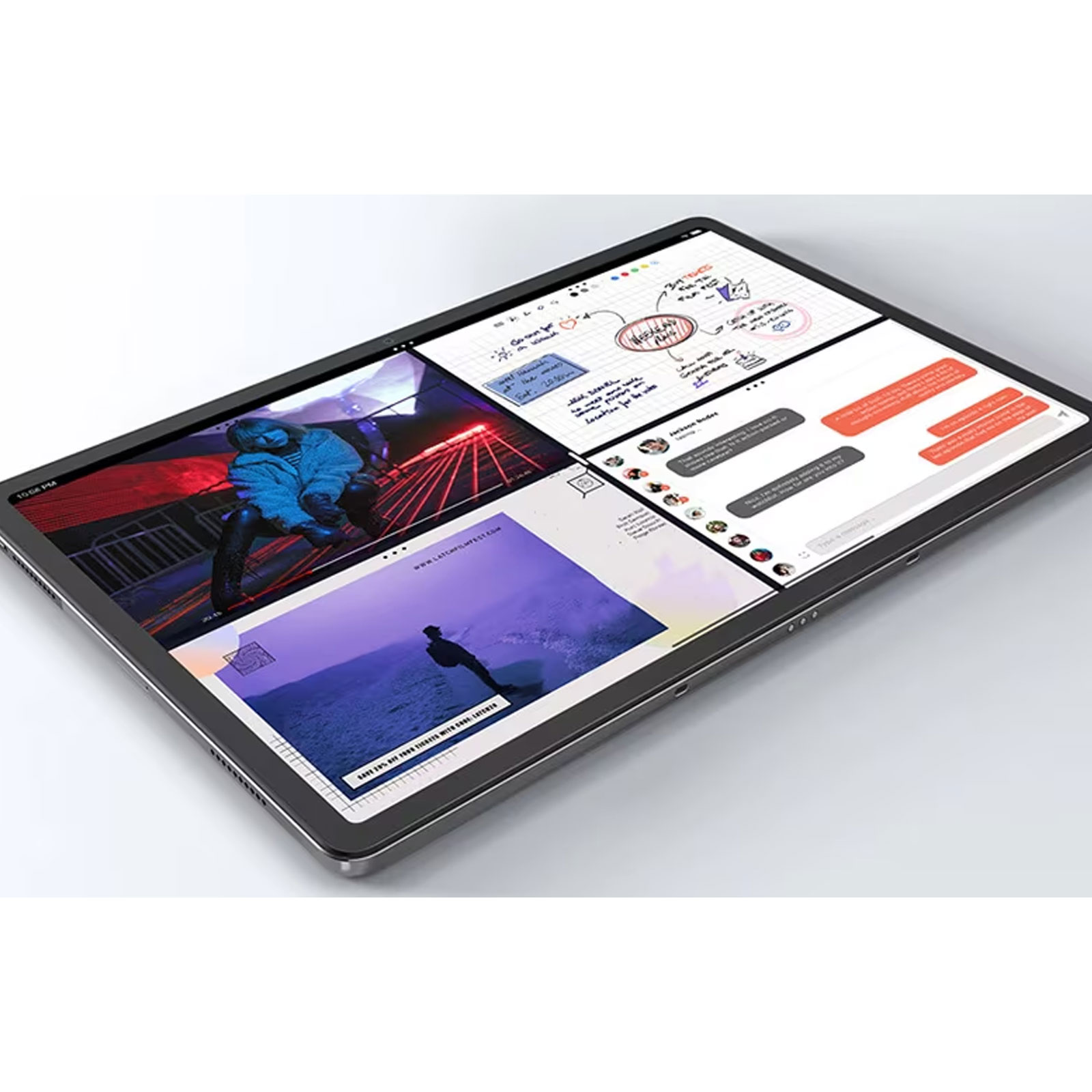 Lenovo Tab P12, Grau, 12,7 Zoll, 8 GB, 128 GB + Tab P12 Folio Case, grau (Wi-Fi 6, Android 13)