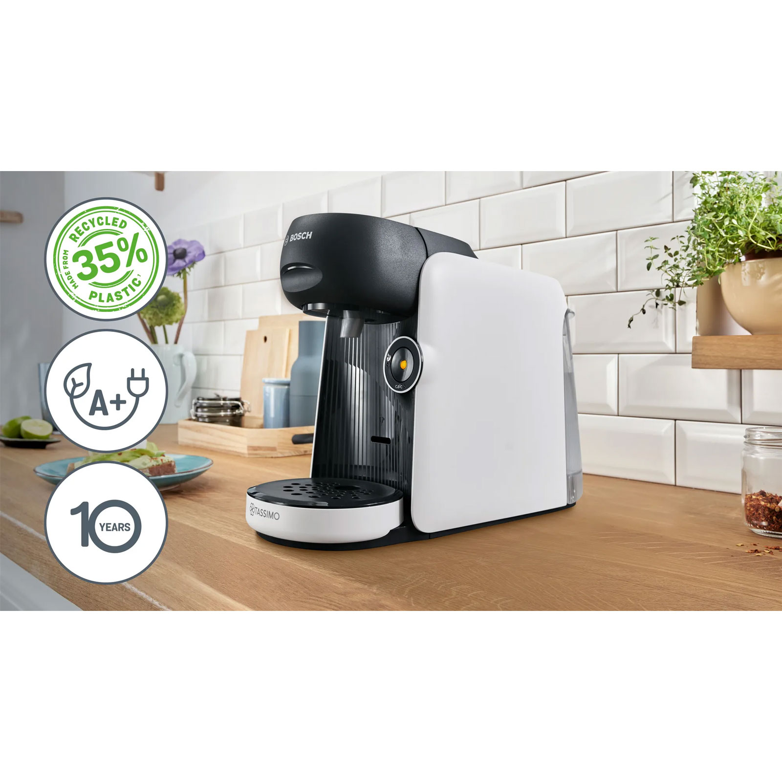Bosch TAS164E Kapselmaschine 0,7 l Wassertank Intellibrew IntensityBoost