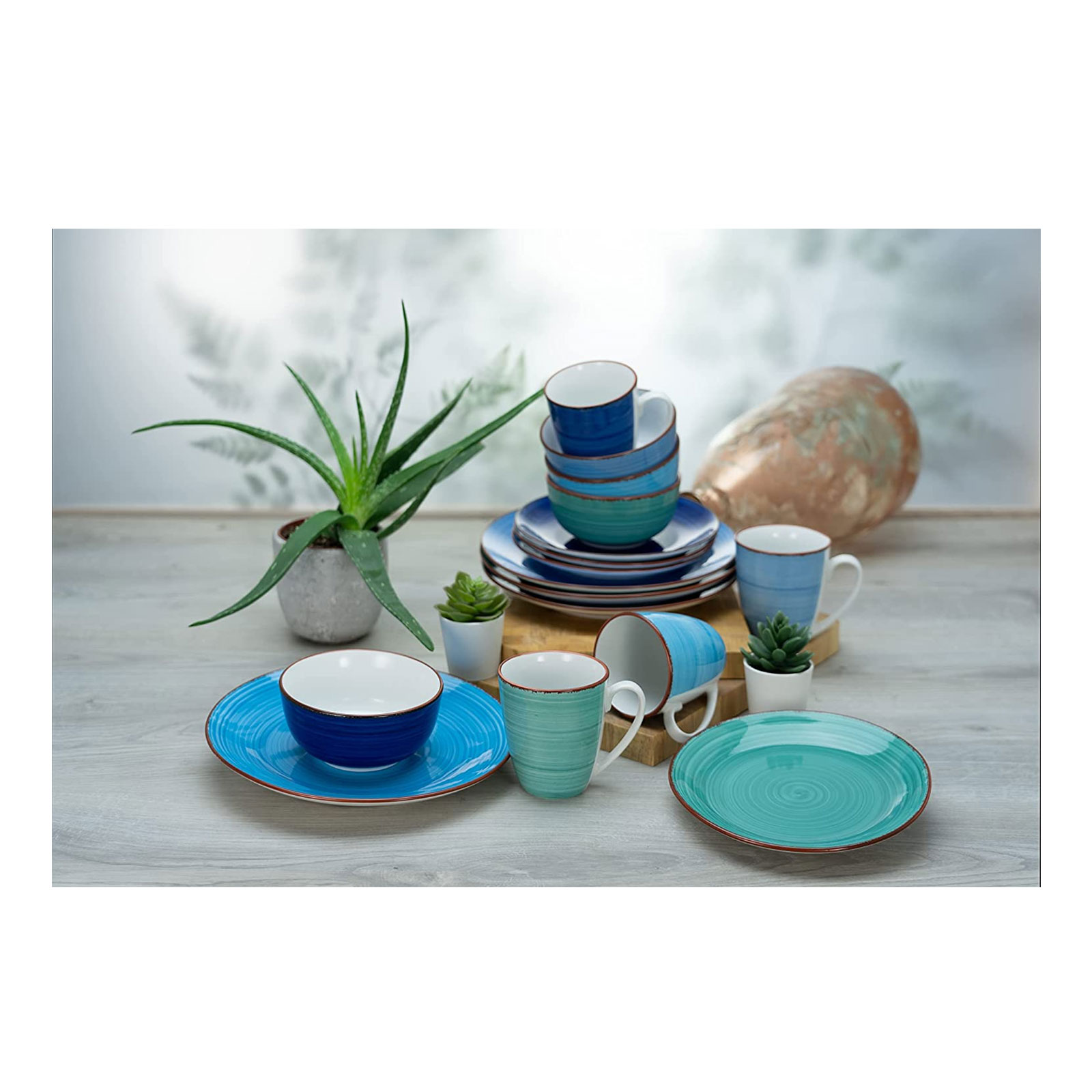 CreaTable, 23602, Serie COPACABANA, Geschirrset, Kombiservice 16 teilig