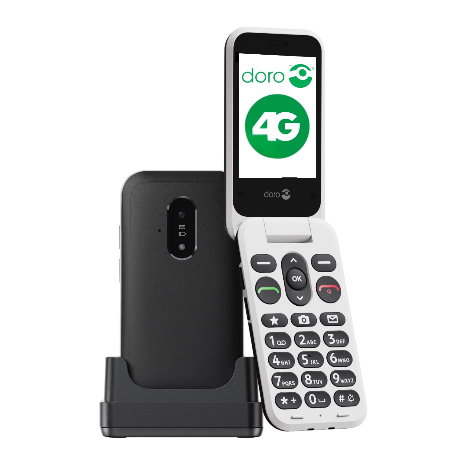 doro Telefon - Leva E22 - 4G Klapphandy für ältere Menschen