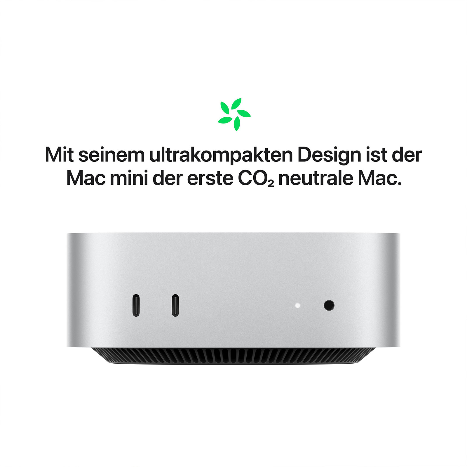 Apple Mac mini, 2024, Silber, M4, 10-Core-CPU, 10-Core-GPU, 16GB, 1TB (Gigabit Ethernet, MU9E3D/A)