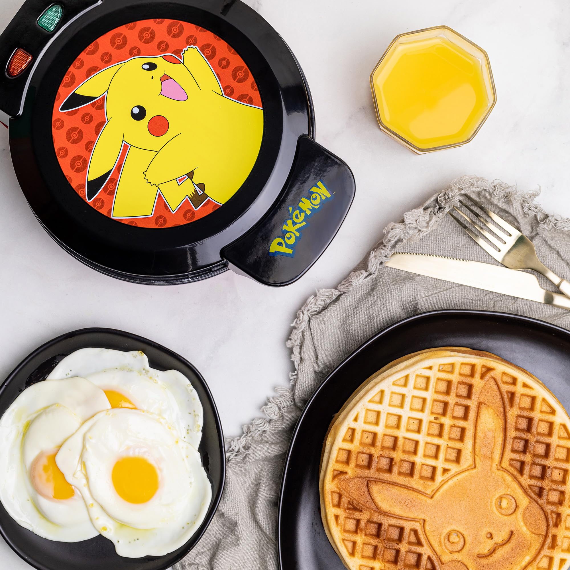 Pokémon Pikachu Waffeleisen – Antihaft Waffle Maker für Frühstück & Snacks