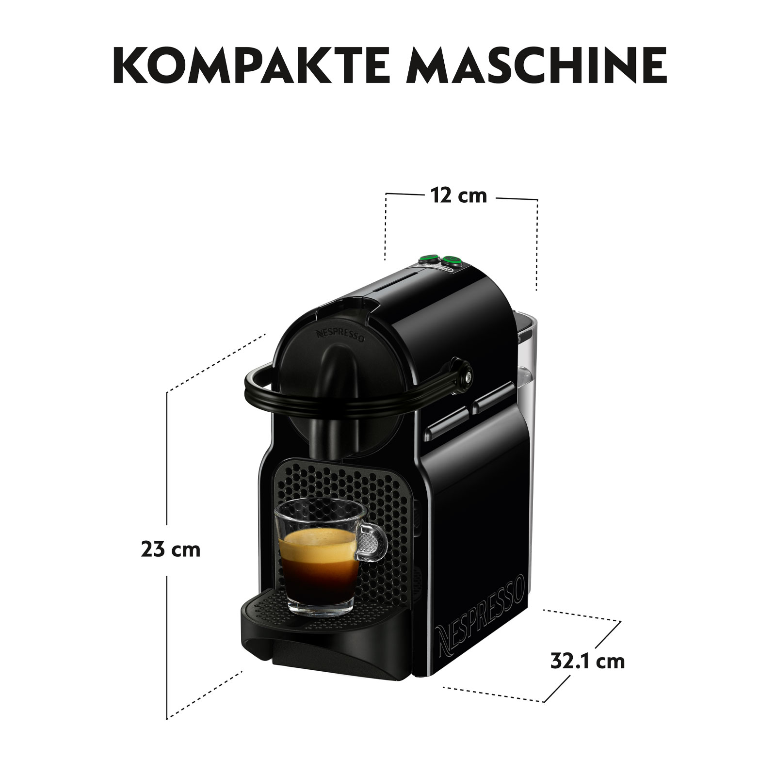 DeLonghi EN80.B Inissia Nespressomaschine DeLonghi EN80.B Inissia Nespressomaschine