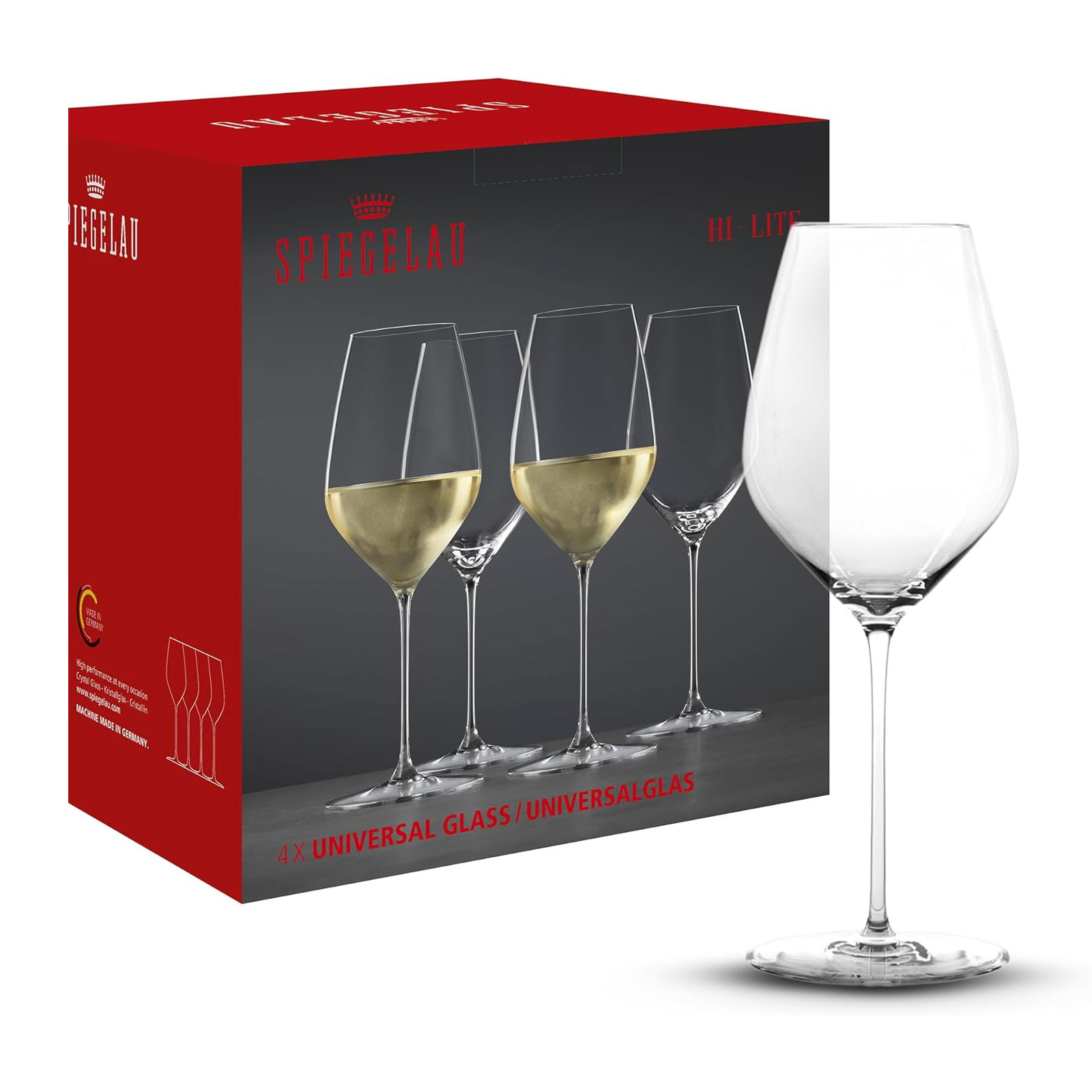Spiegelau HI-LITE 1750471 Universalglas Set/4 175/01 510 ml