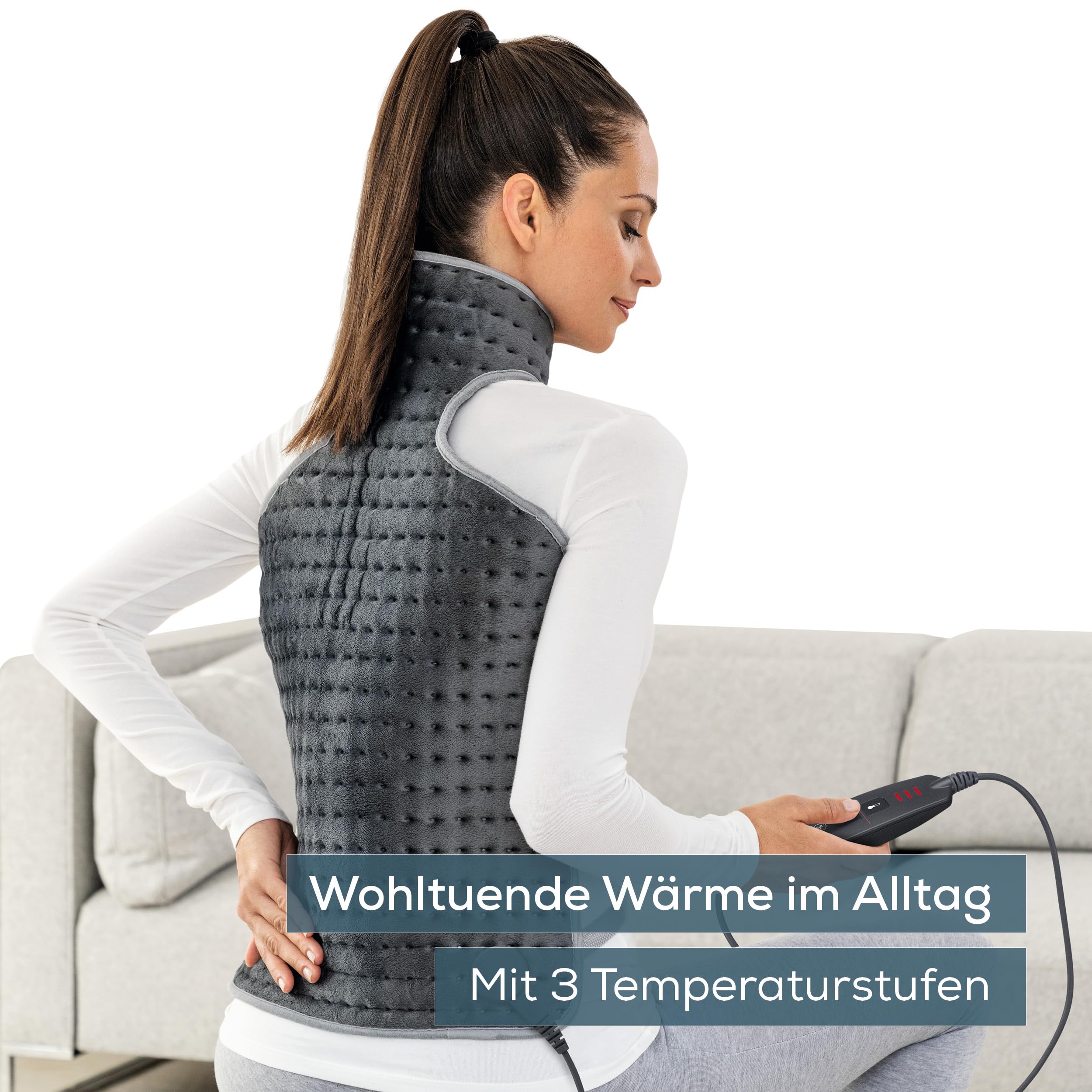 Beurer HK 64 Grey Heizkissen für Rücken & Nacken