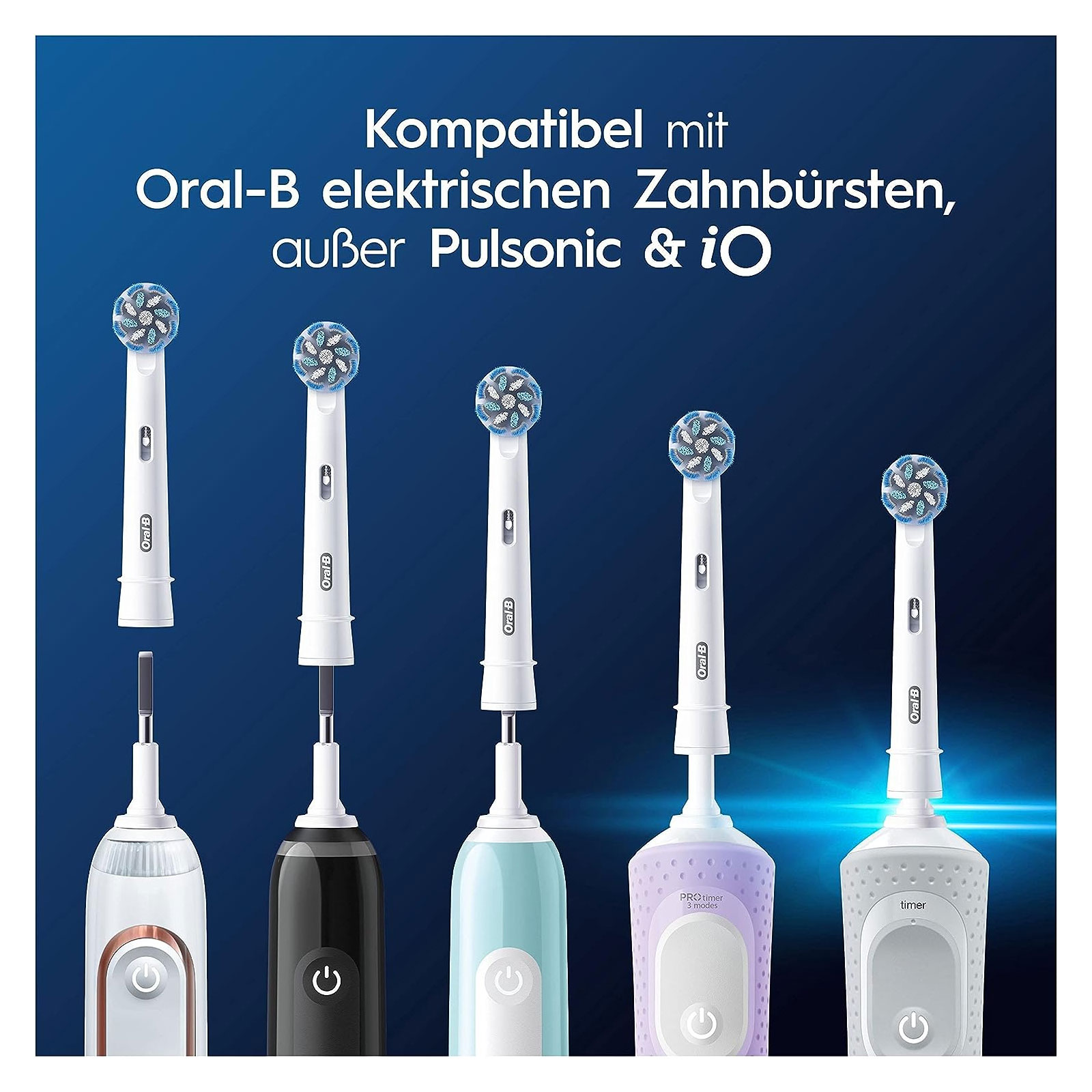 Oral-B Aufsteckbürsten Pro Sensitive Clean, 8 Stück