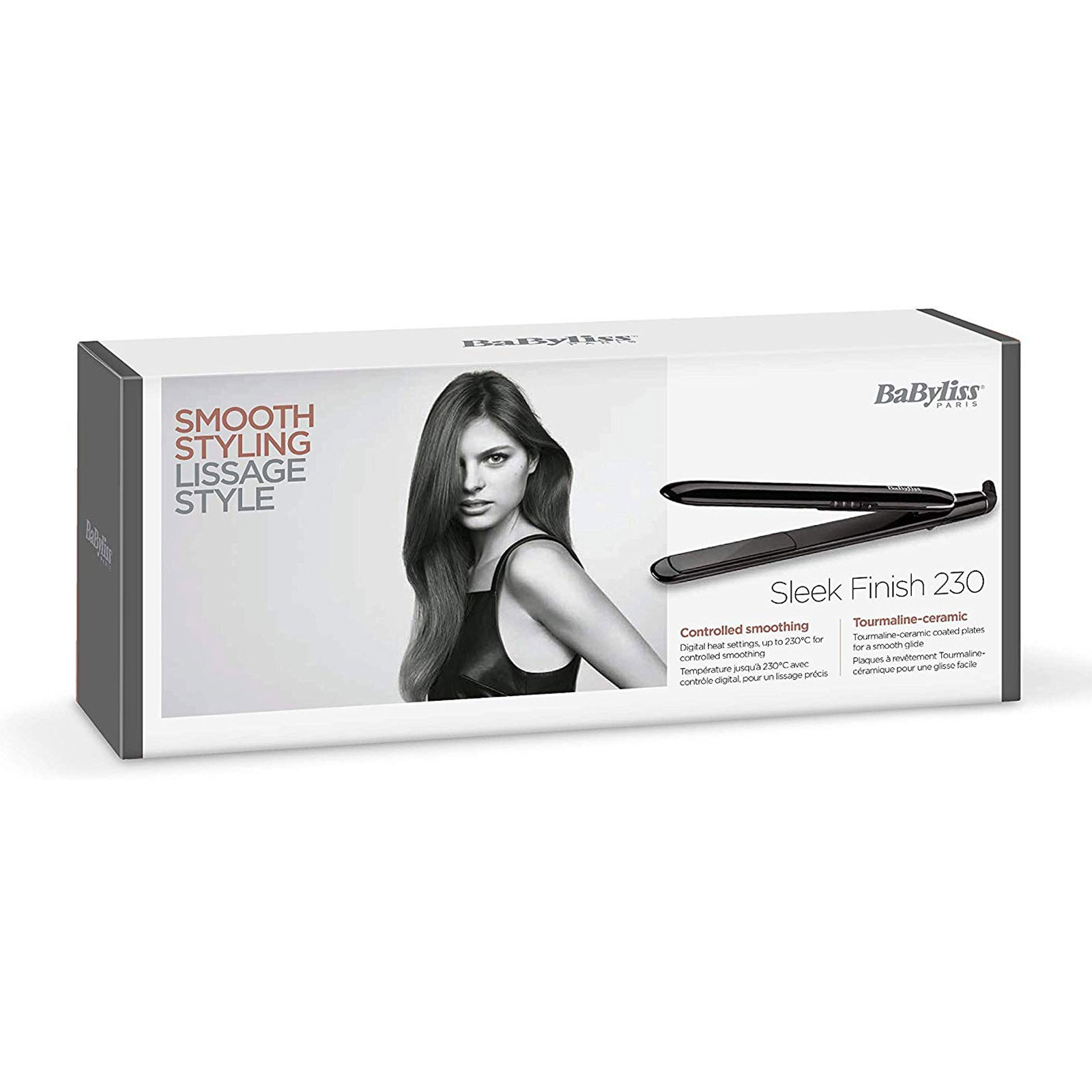 Babyliss ST255E Sleek Finish 230 Glätteisen schwarz