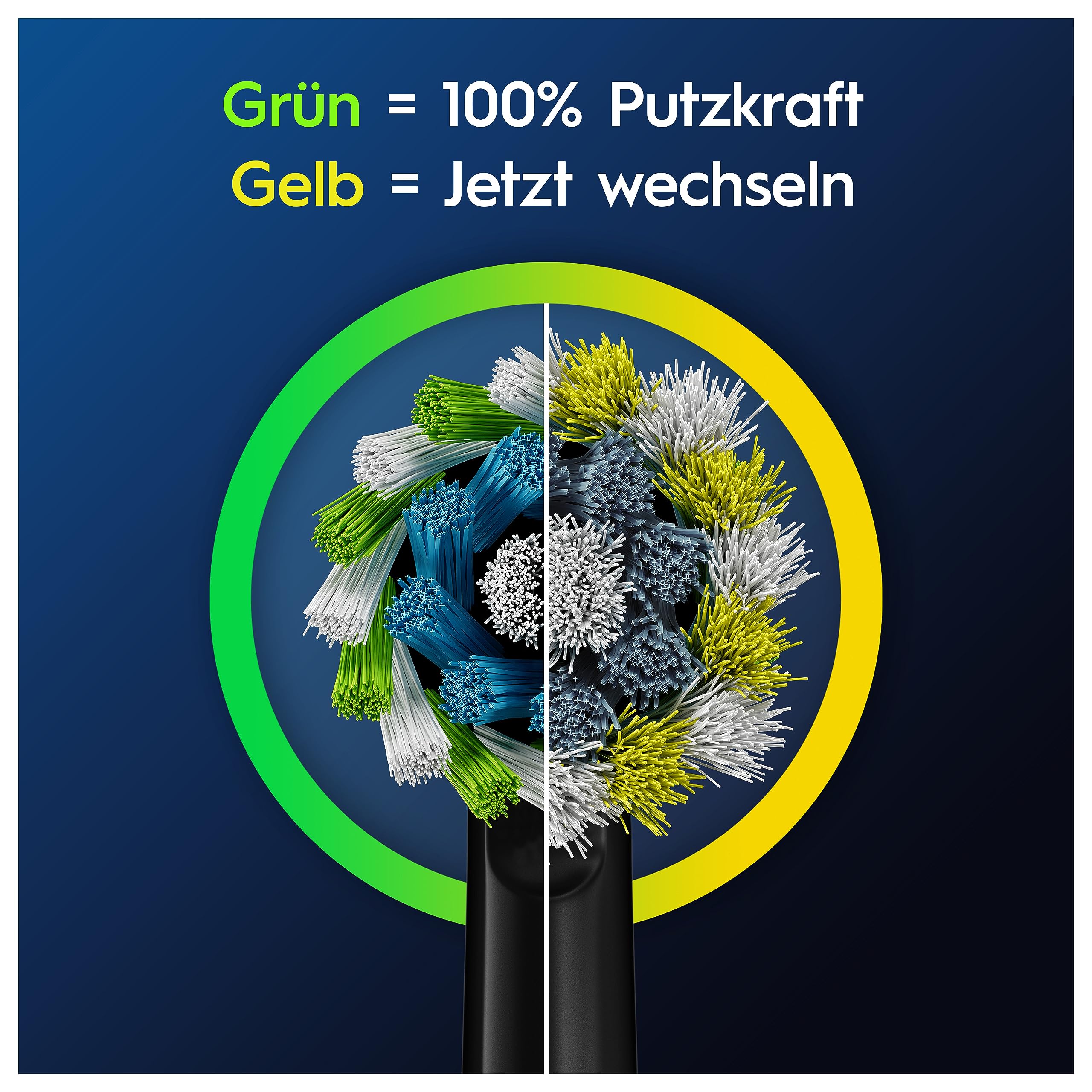 Oral-B Pro CrossAction Schwarz 6 Stück Aufsteckbürsten Ersatzbürsten