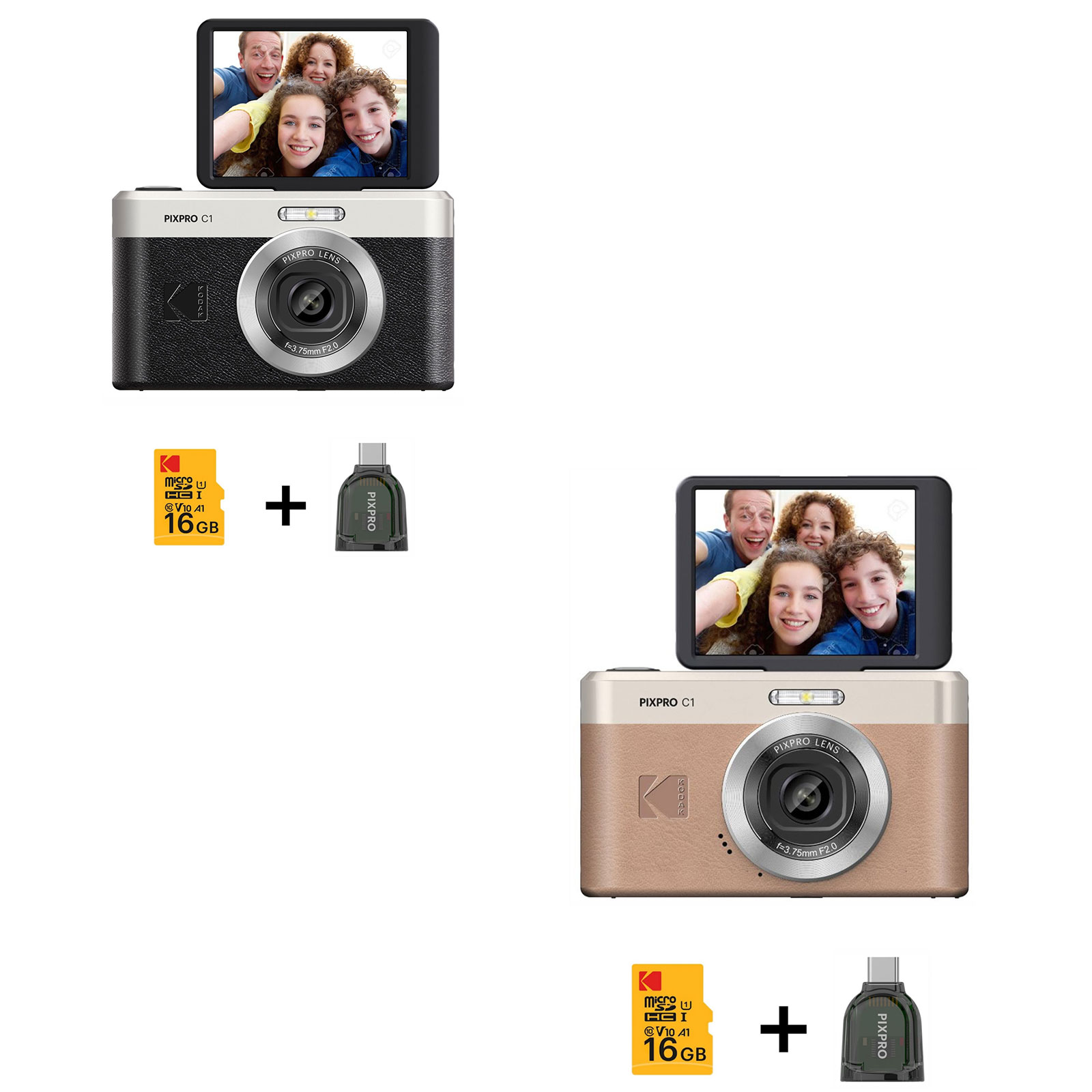 Kodak Pixpro C1 schwarz Kit