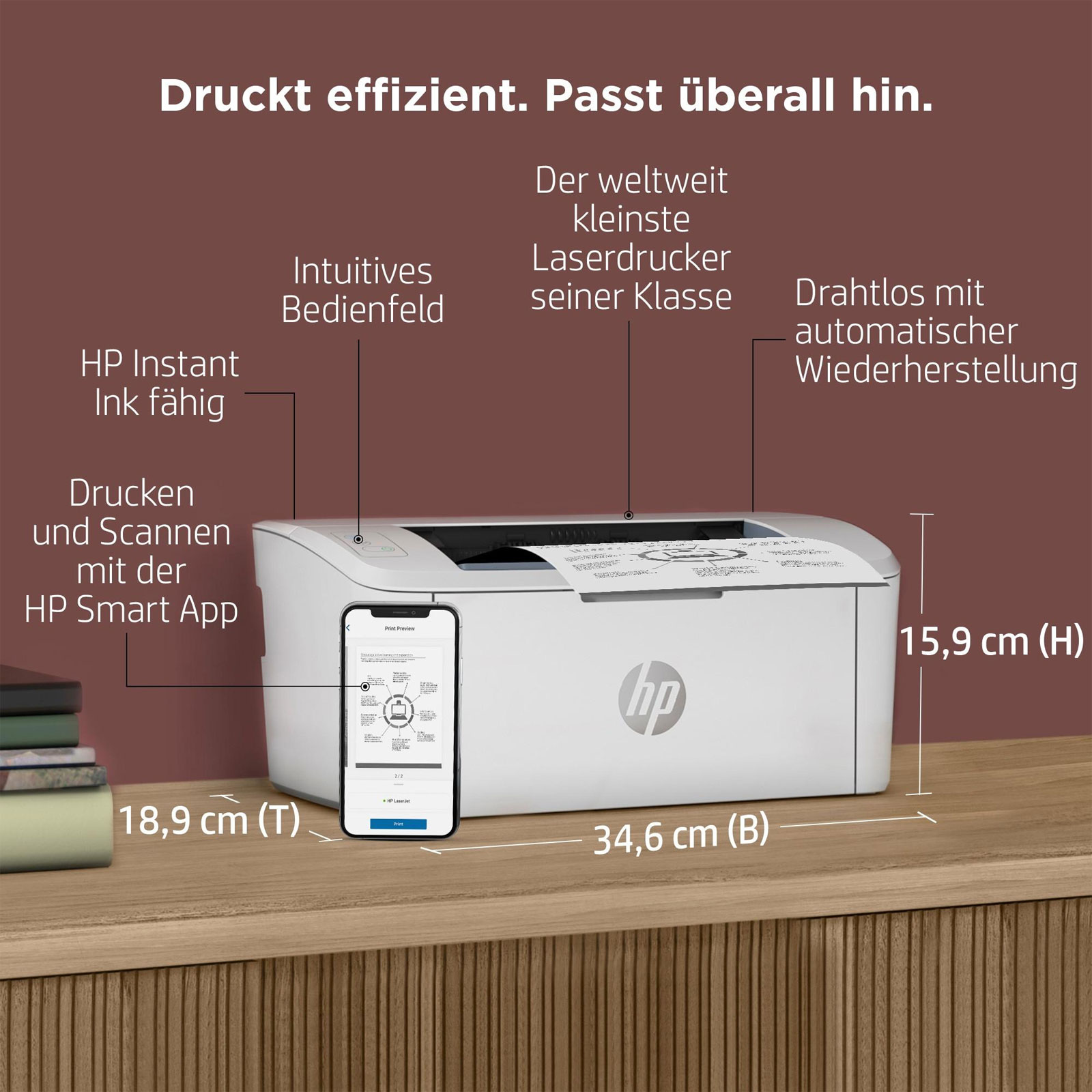 HP LaserJet M110w Laserdrucker