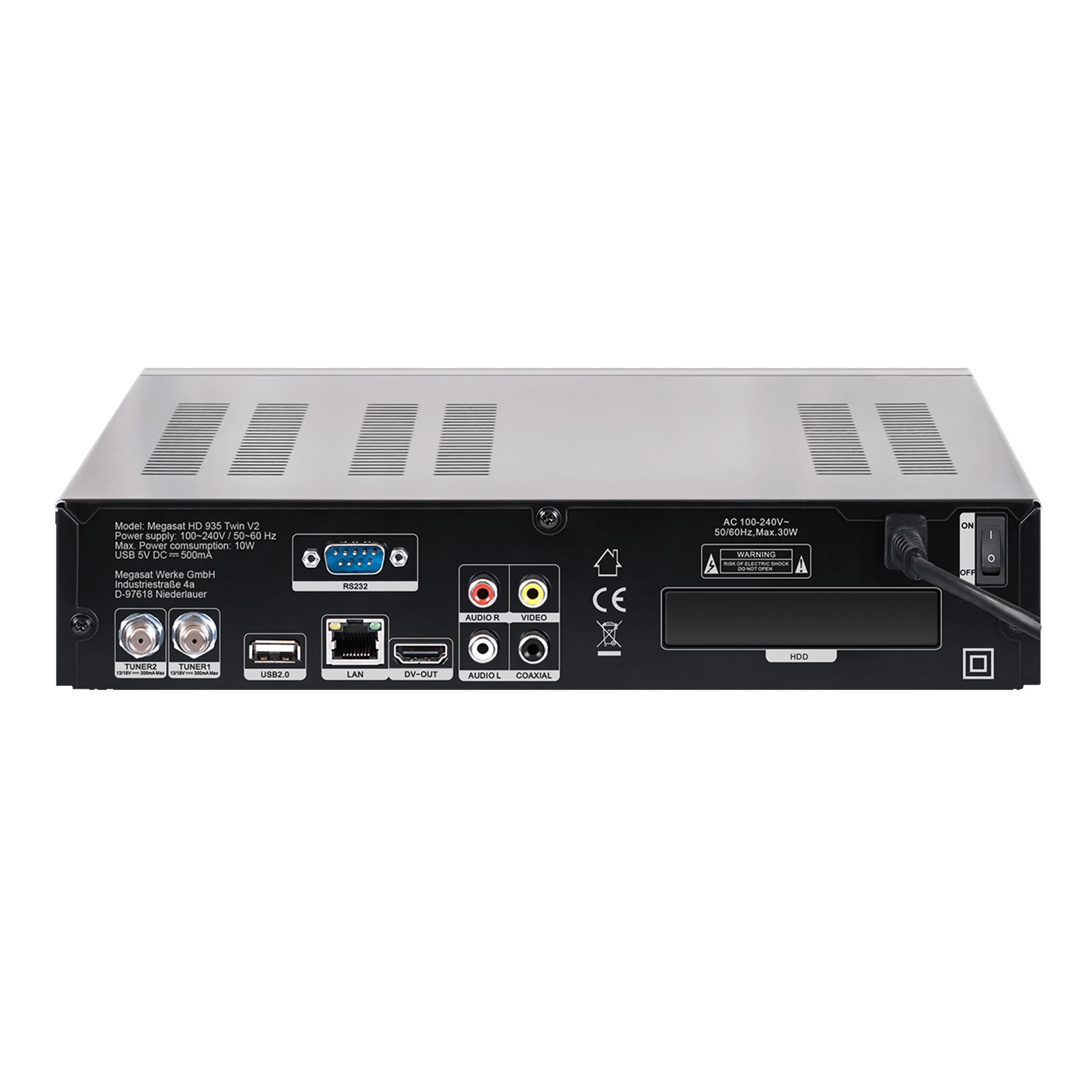 Megasat HD 935 Twin V2 mit Festplatte 1TB