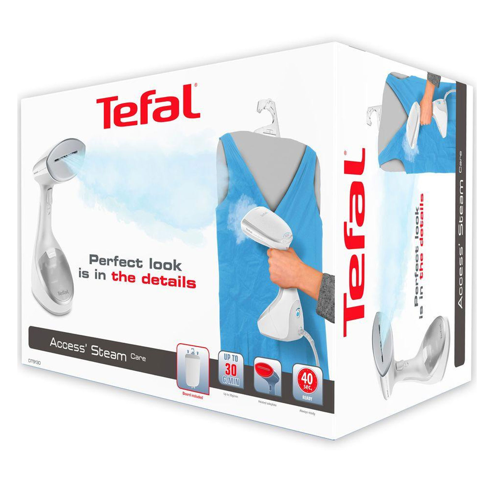 TEFAL DT 9130 Access Steam Care Dampfbürste weiß/silber