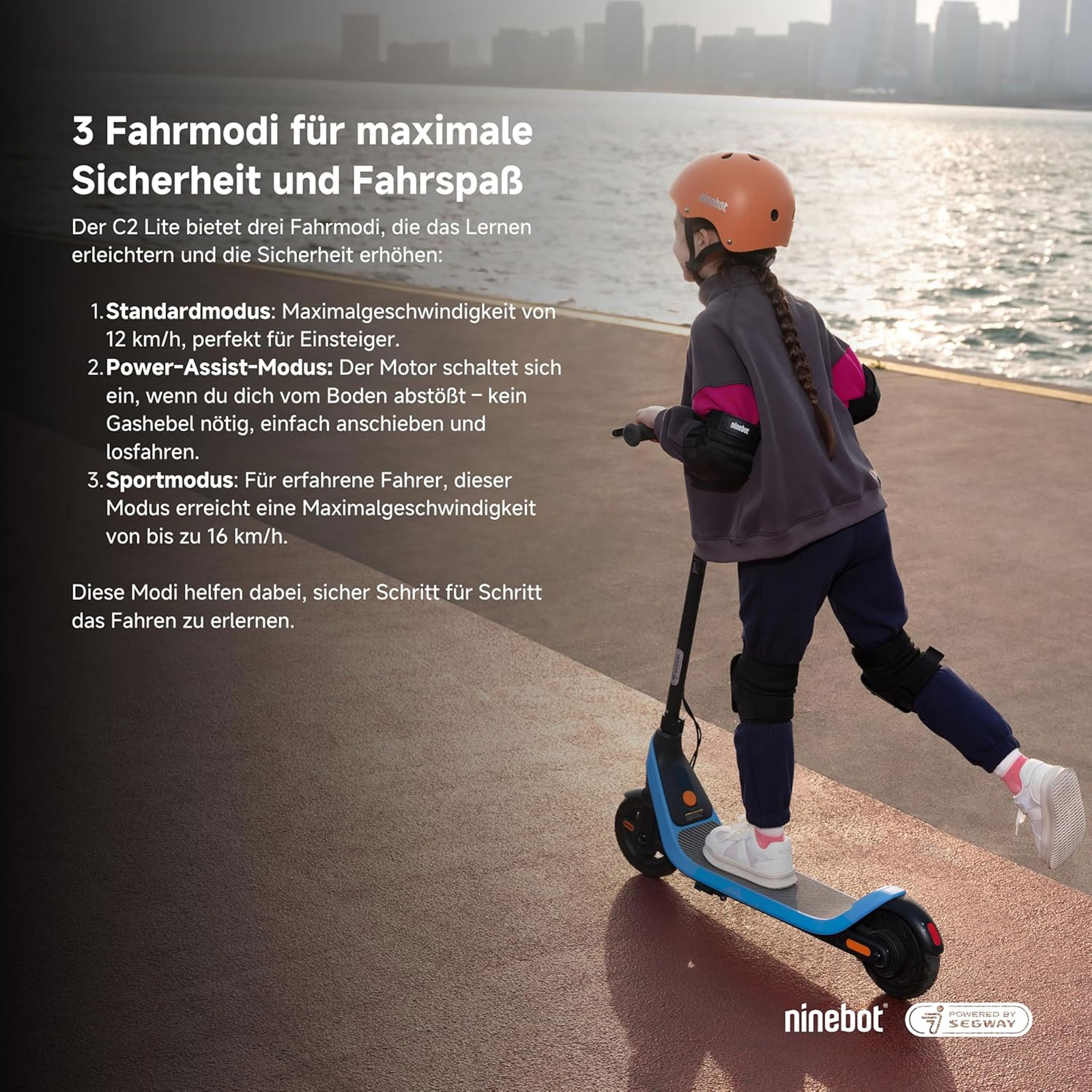 Segway Ninebot C2 Lite Kinder E-Scooter