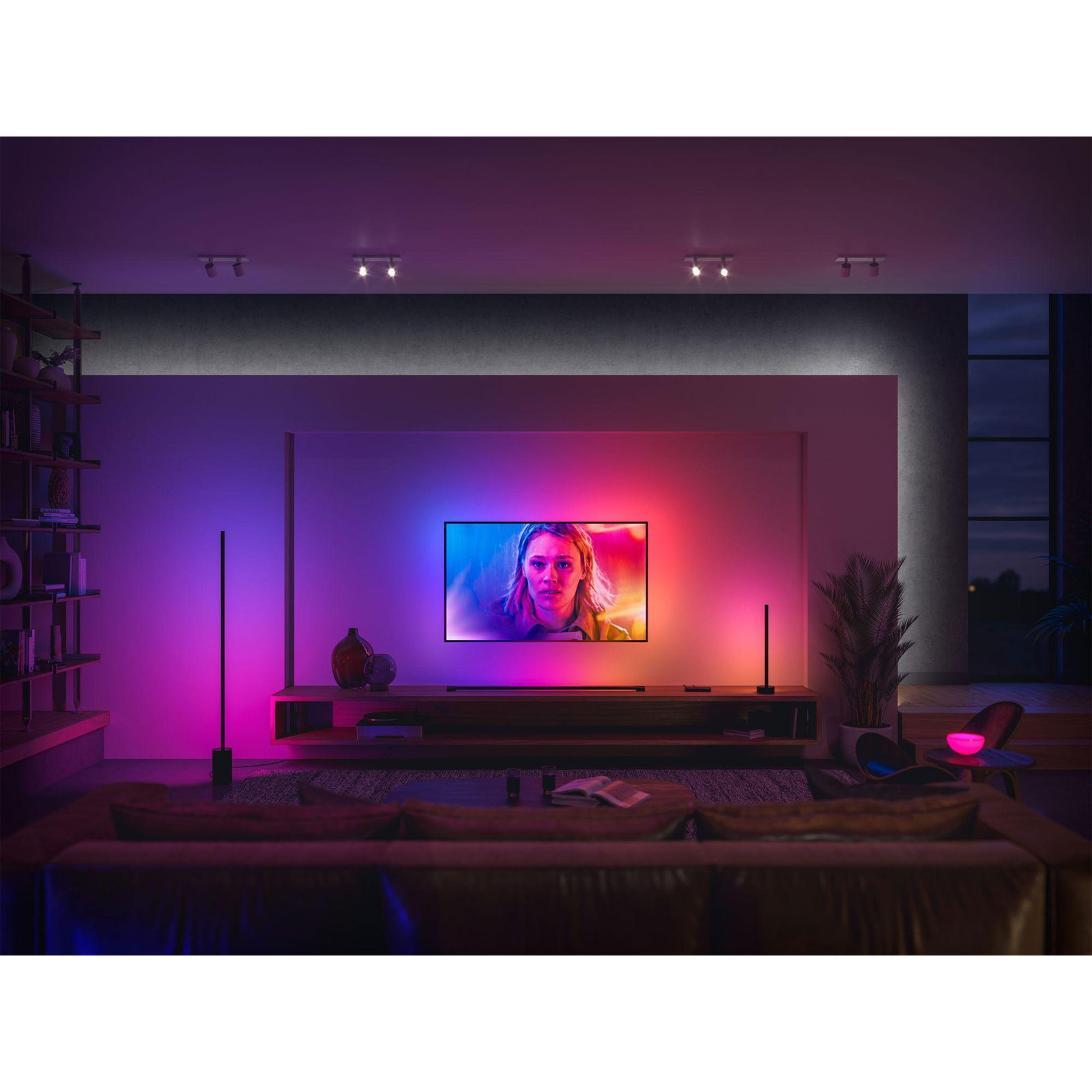 Philips Hue Gradient Signe Stehleuchte, Schwarz