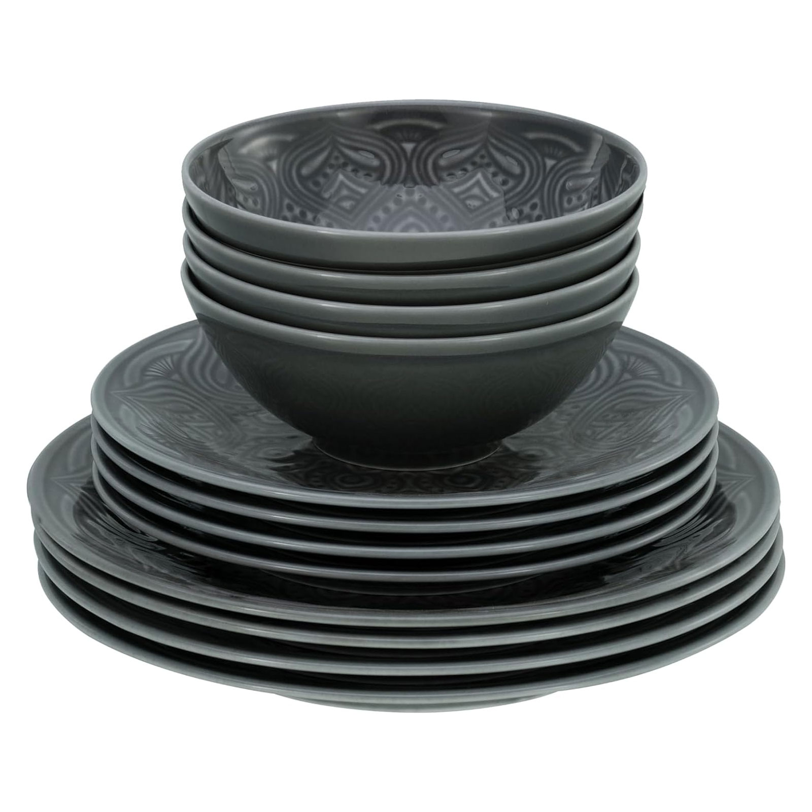 CreaTable Orient Mandala 21626 Geschirrset, 12-teilig