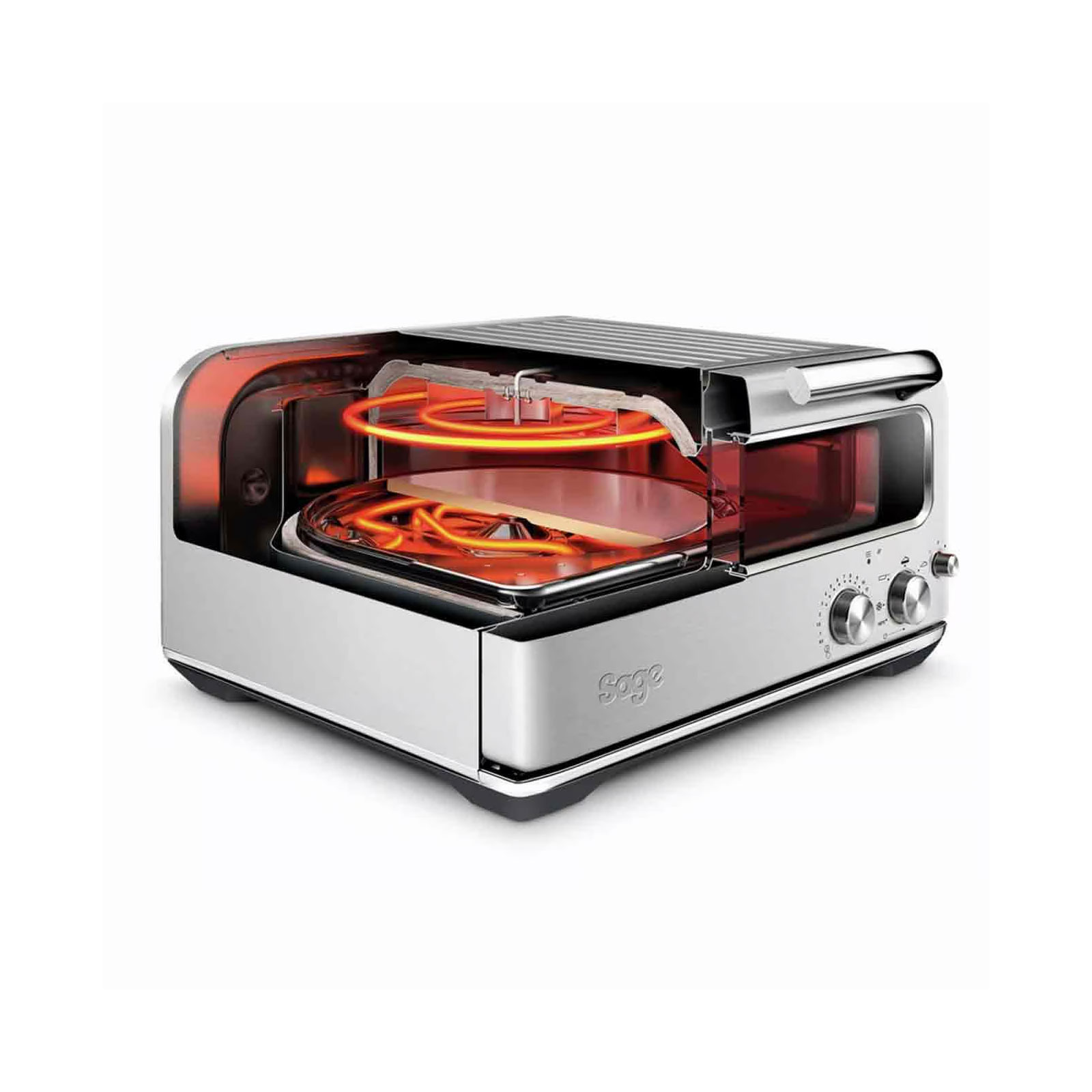 Sage SPZ820BSS the Smart Oven Pizzaiolo Mini-Backofen