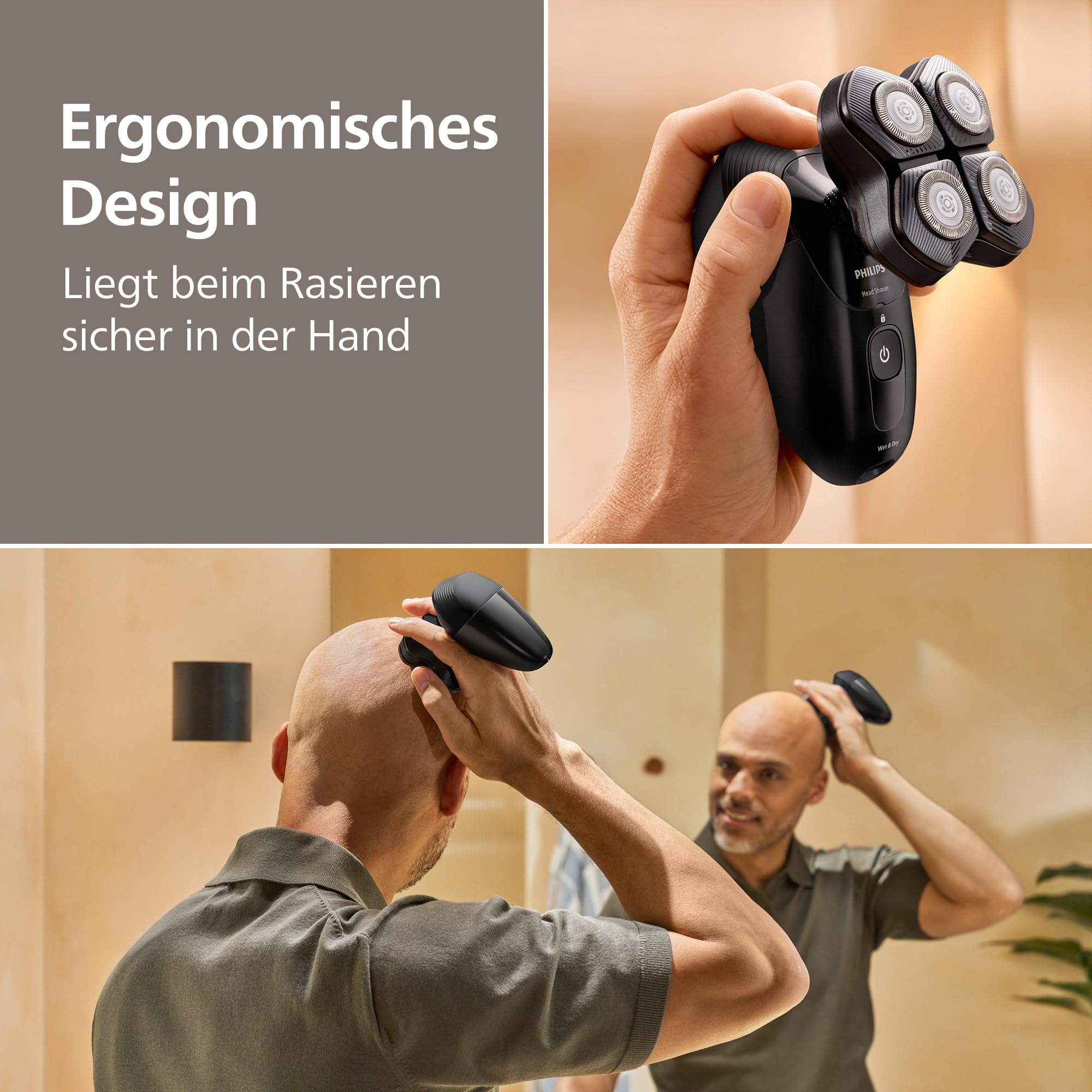 Philips Head Shaver Pro Series 5000 – Glatzenrasierer für Männer und Frauen