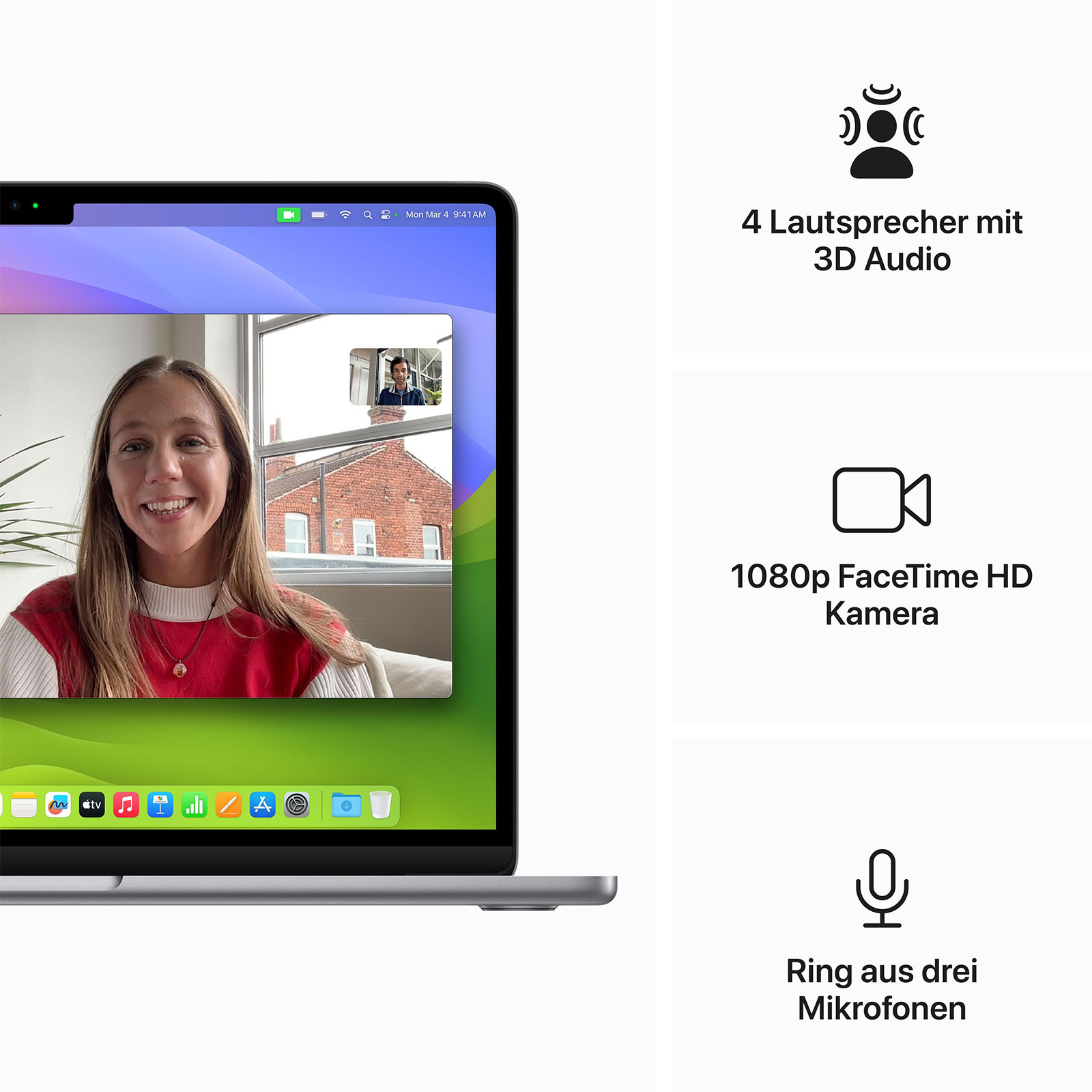 Apple MacBook Air, 13 Zoll, 2024, Space Grau, M3, 8-Core CPU, 10-Core GPU, 16 GB, 1 TB SSD (35 Watt Dual USB-C Netzteil)