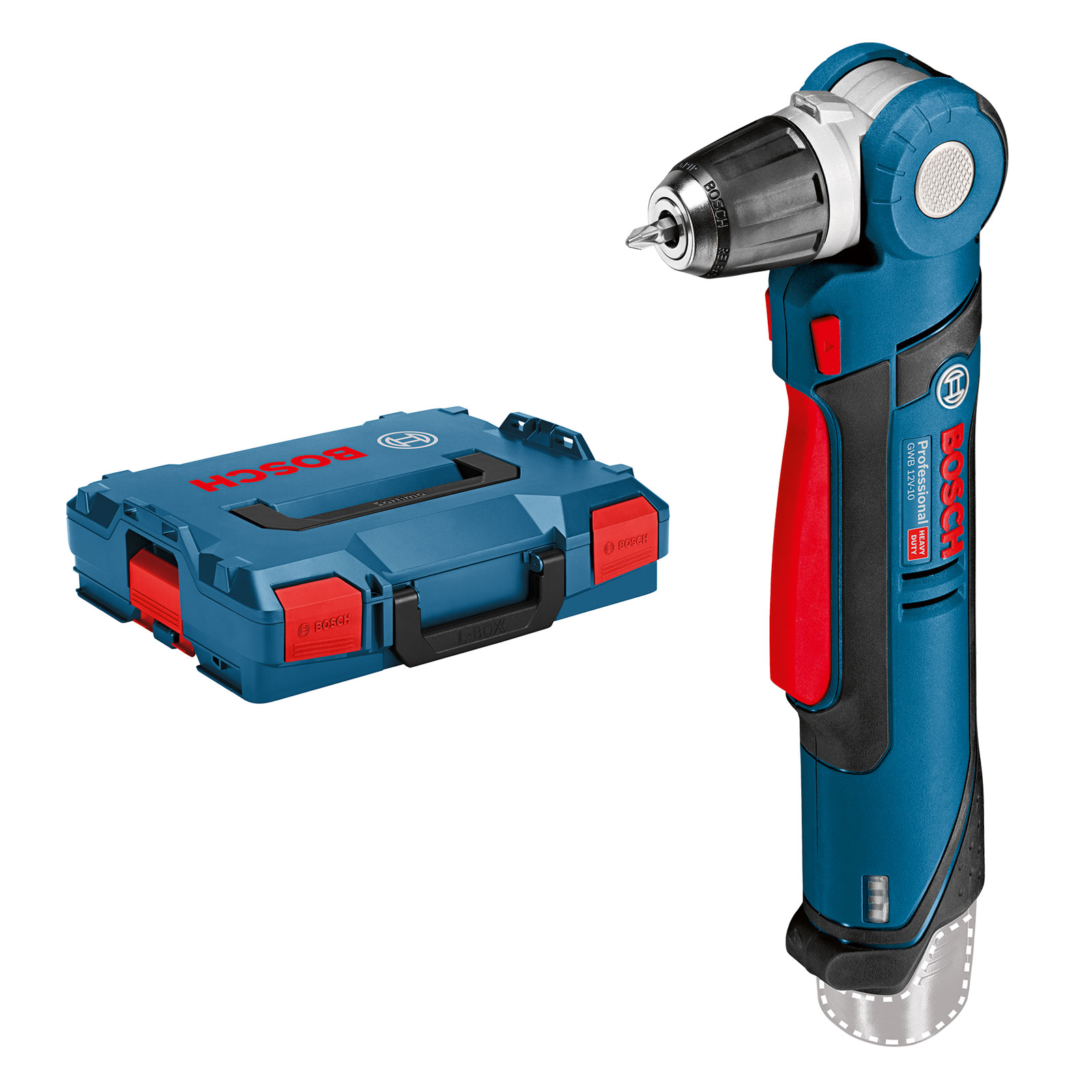 Bosch Professional Akku-Winkelbohrmaschine GWB 12V-10, Solo Version ohne Akku und Ladegeraet