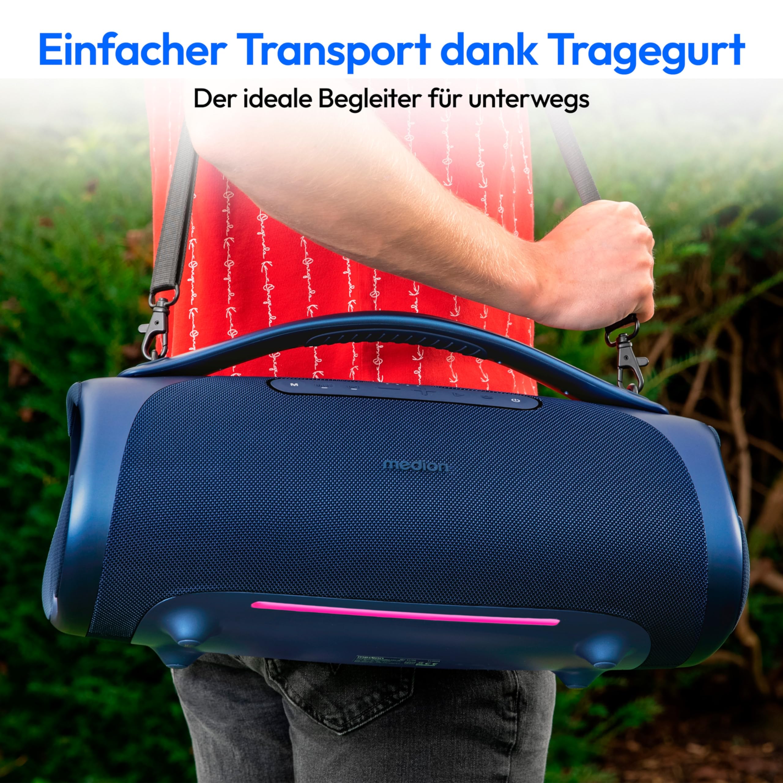 MEDION P61768 tragbarer Bluetooth Lautsprecher