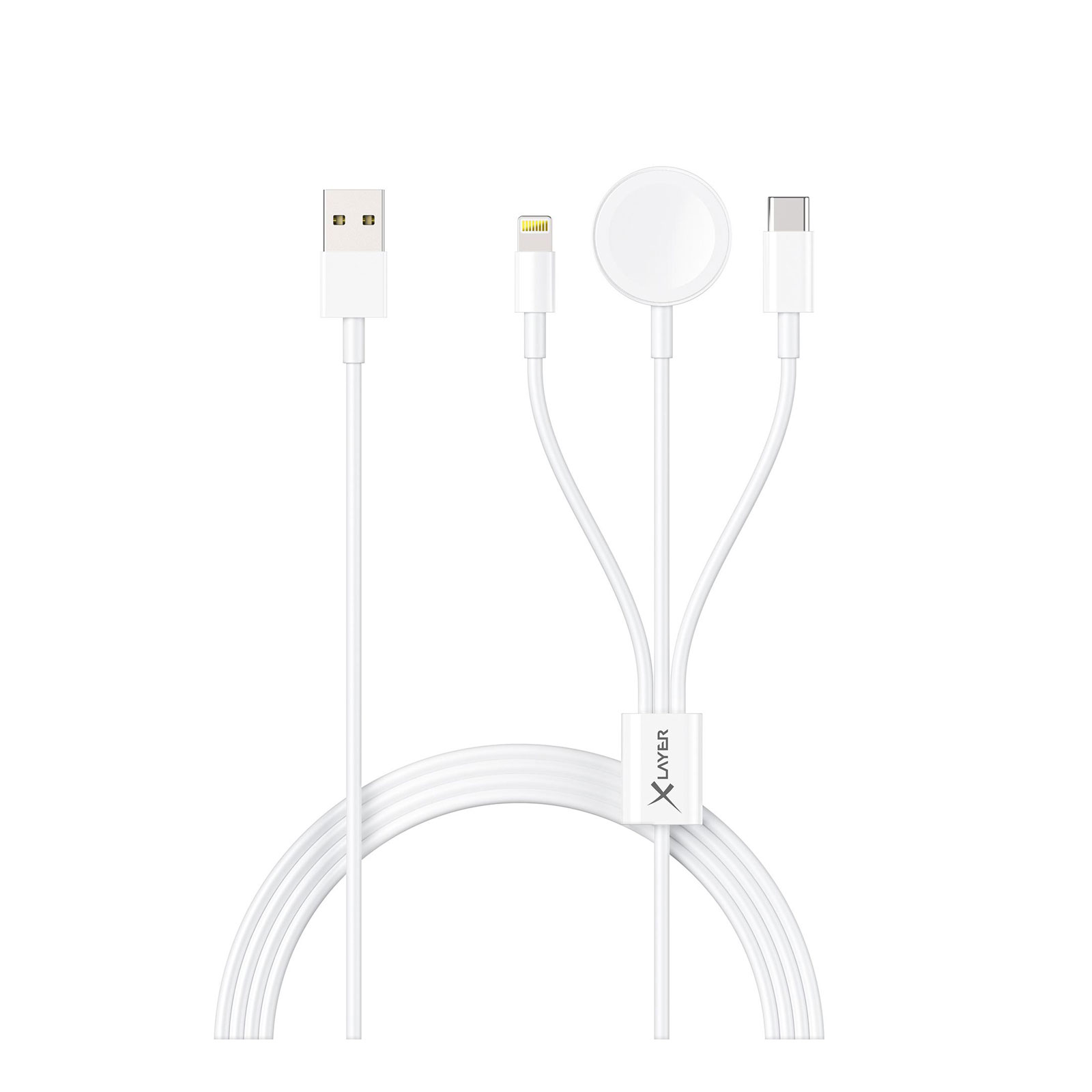 XLayer Octopus 3-IN-1 Multi-USB Ladekabel Apple, 1,5 m