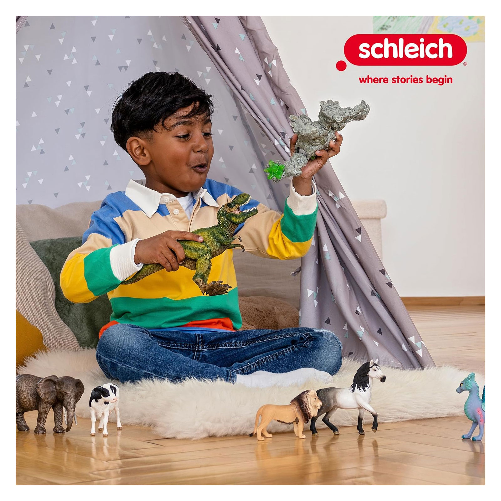 Schleich Große Vulkan-Expedition Spielfiguren-Set (42564)