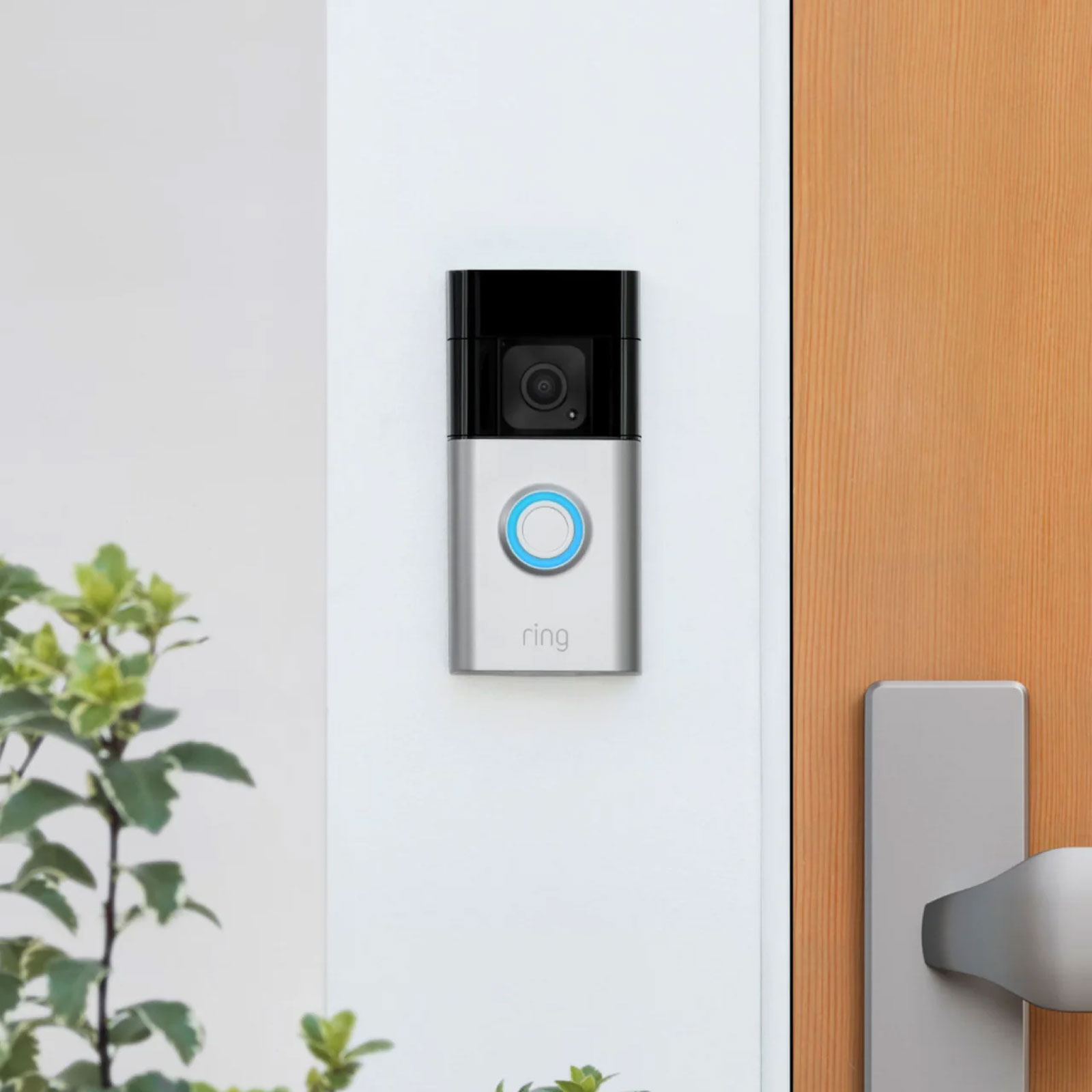 Ring Battery Doorbell Plus, Silber Türklingel mit Kamera