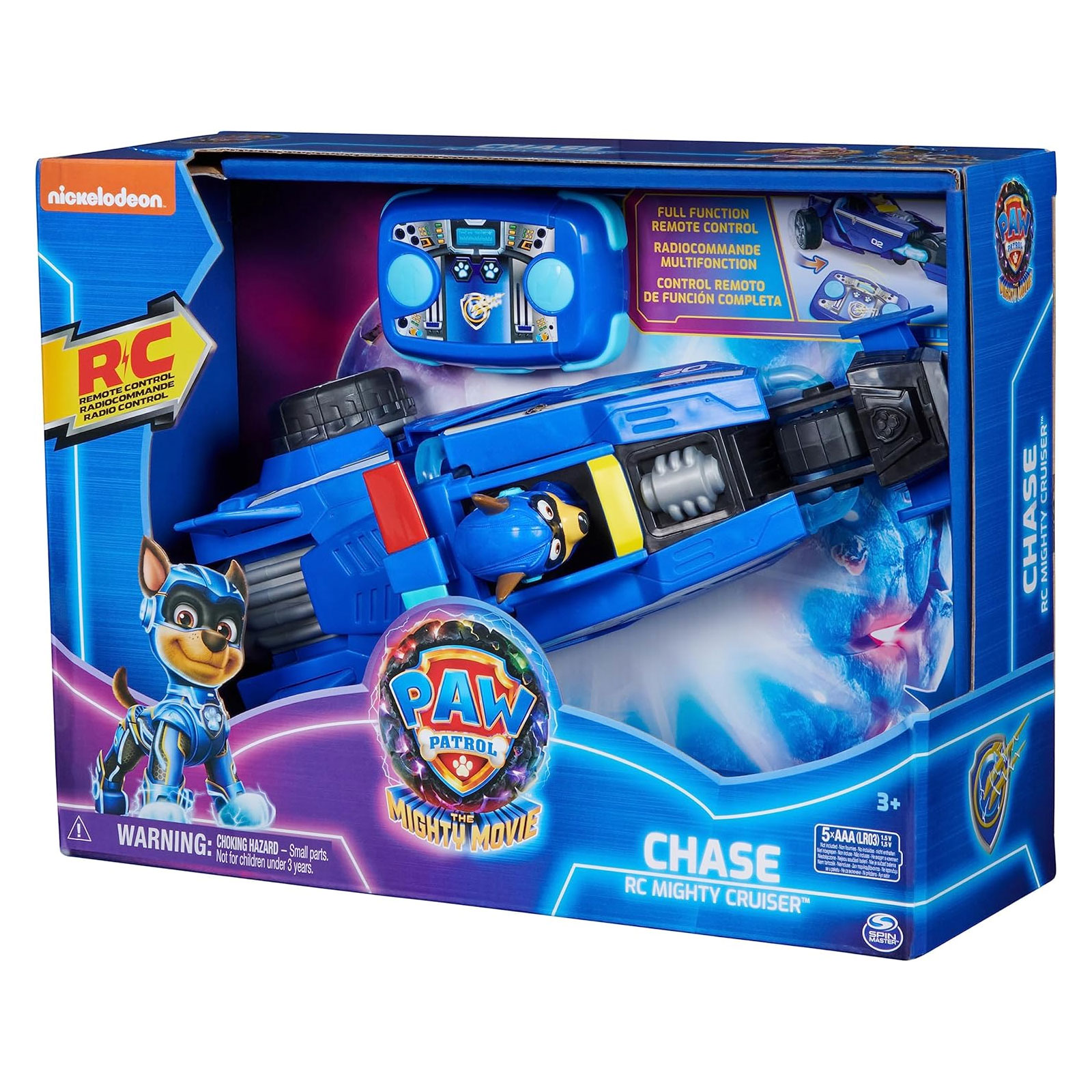 Paw Patrol Der Mighty Kinofilm, RC Polizeiauto mit Chase im Fahrersitz ferngesteuertes Auto