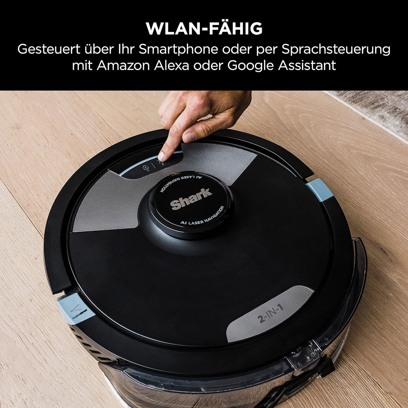 Shark RV2600WDEU Saugroboter mit Wischfunktion