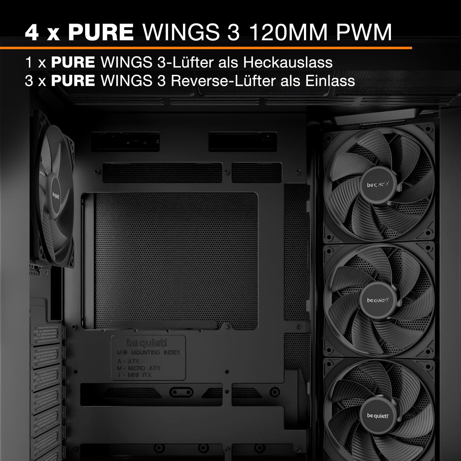 be quiet! Light Base 500 Black PC-Gehäuse