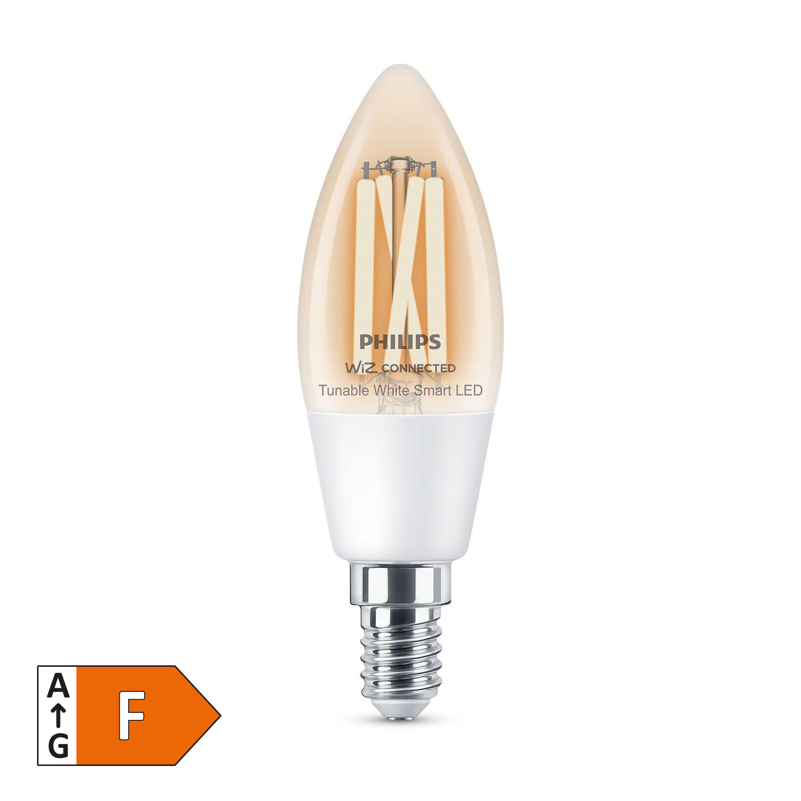 Philips LED Filament Transparent C35 E14 LED Lampe