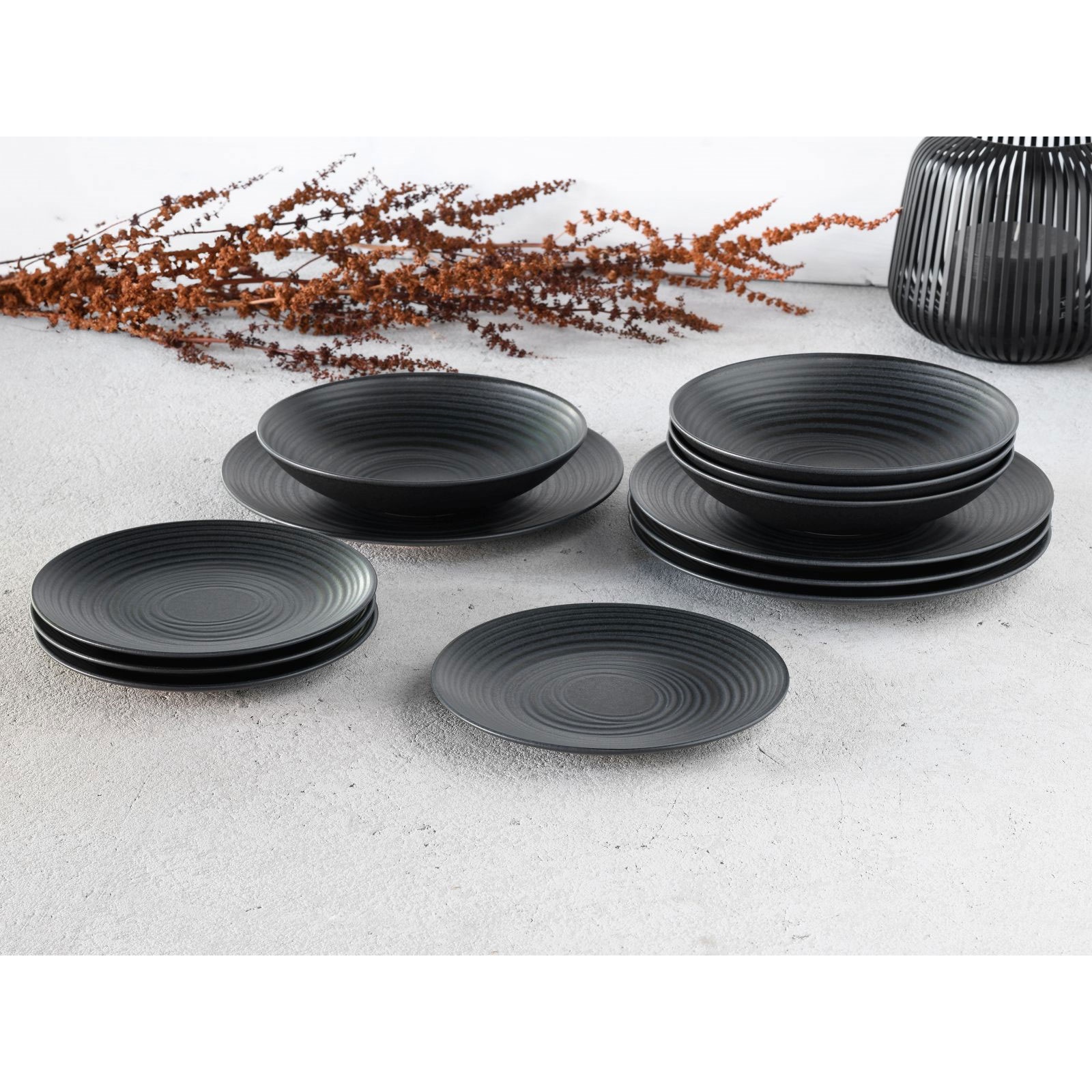 CreaTable 23205 Tafelservice Elements Collection Lava Stone CreaTable 23205 Tafelservice Elements Collection Lava Stone