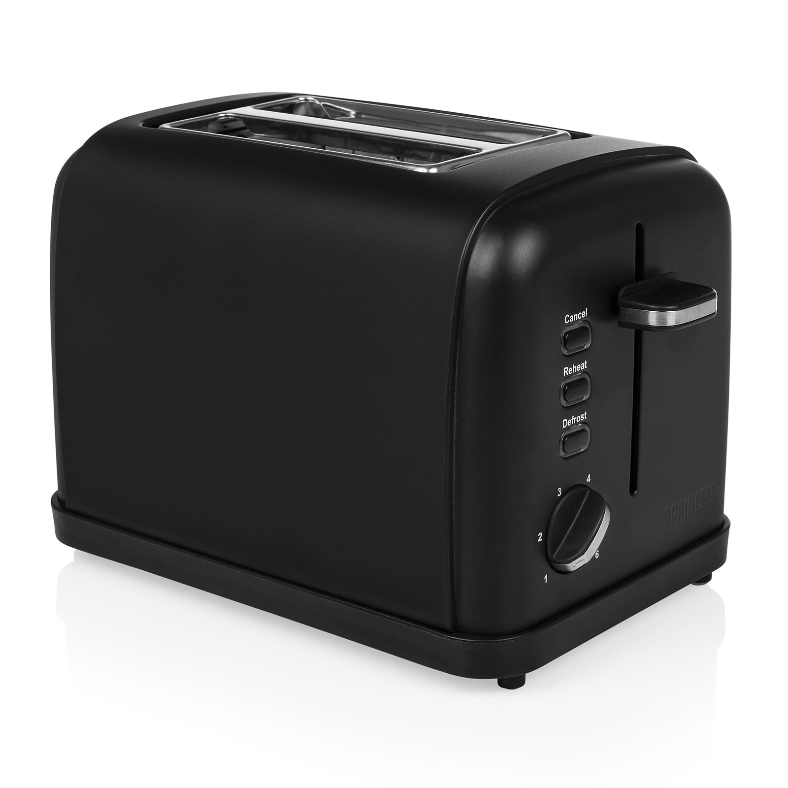 PRINCESS 142396 Schwarzer Stahl Toaster