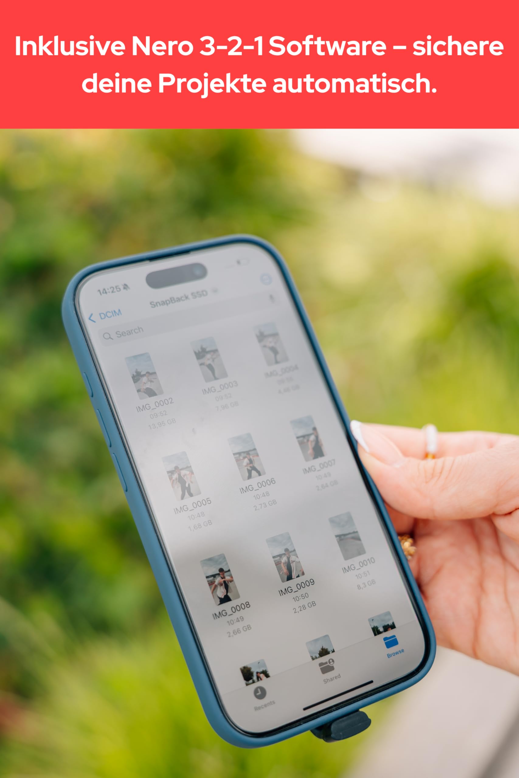 Verbatim Snapback SSD 512GB, Magsafe, Externe SSD