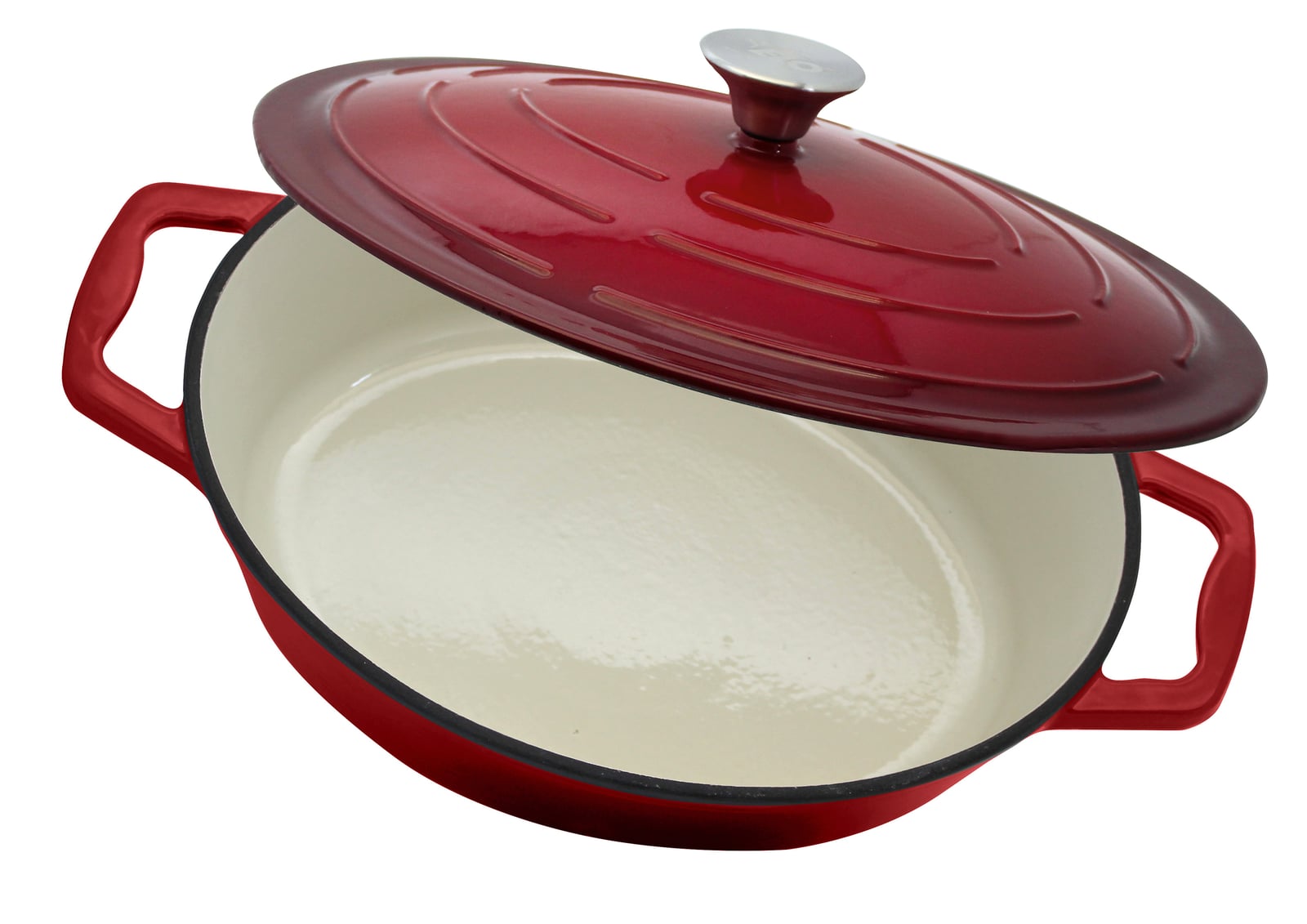 ELO Gusseisen Bräter oval 33 cm rot