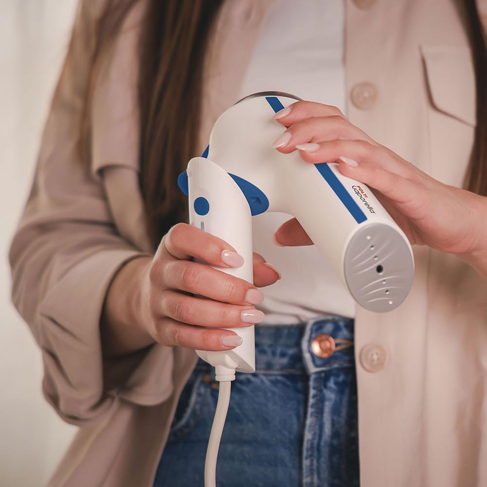 Polti Vaporella Travel Steamer Blau GSM50B Dampfbürste