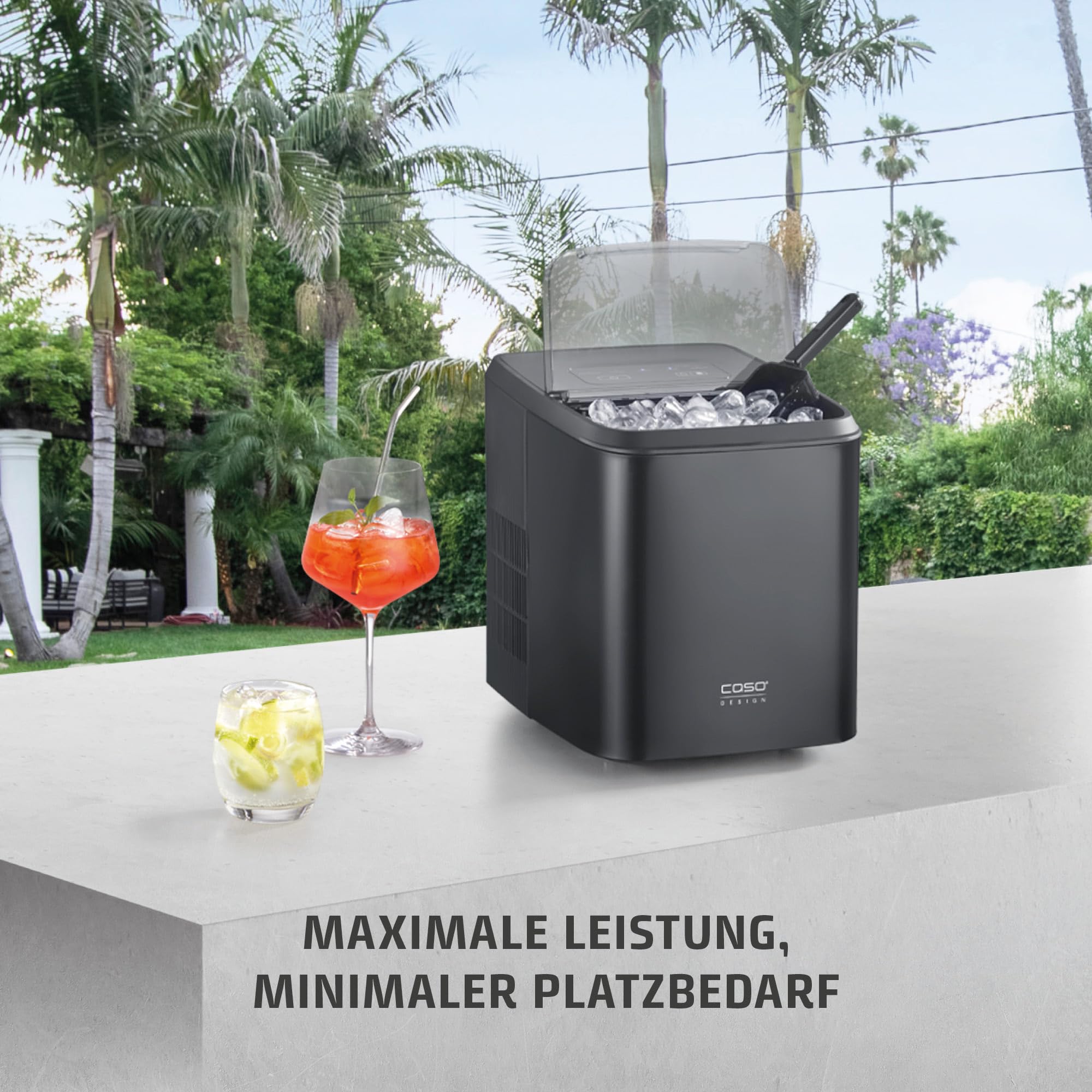 CASO Clear Ice Advanced Eiswürfelbereiter mit Kompressor
