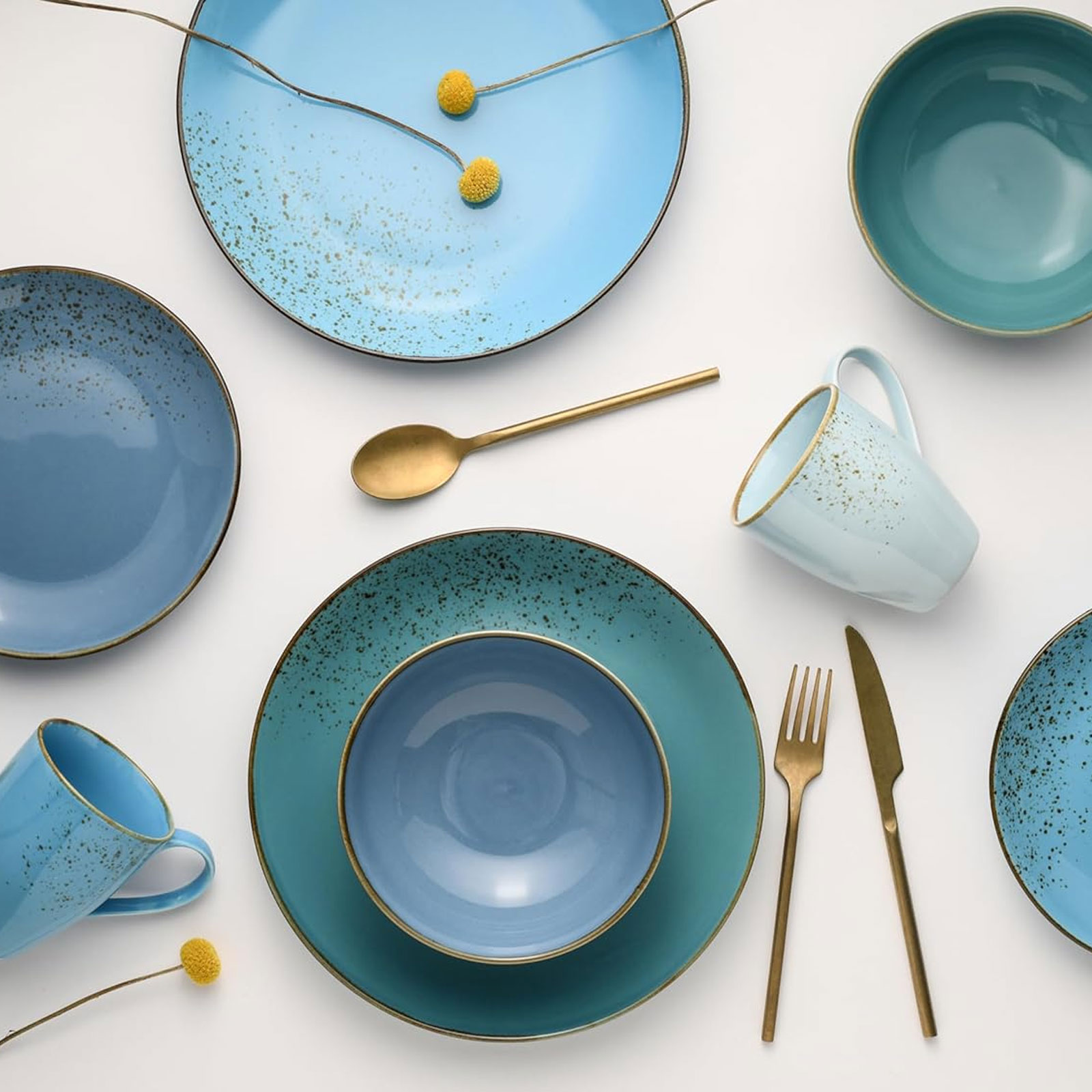 CreaTable 20157 Serie Nature Collection AQUA 16 tlg