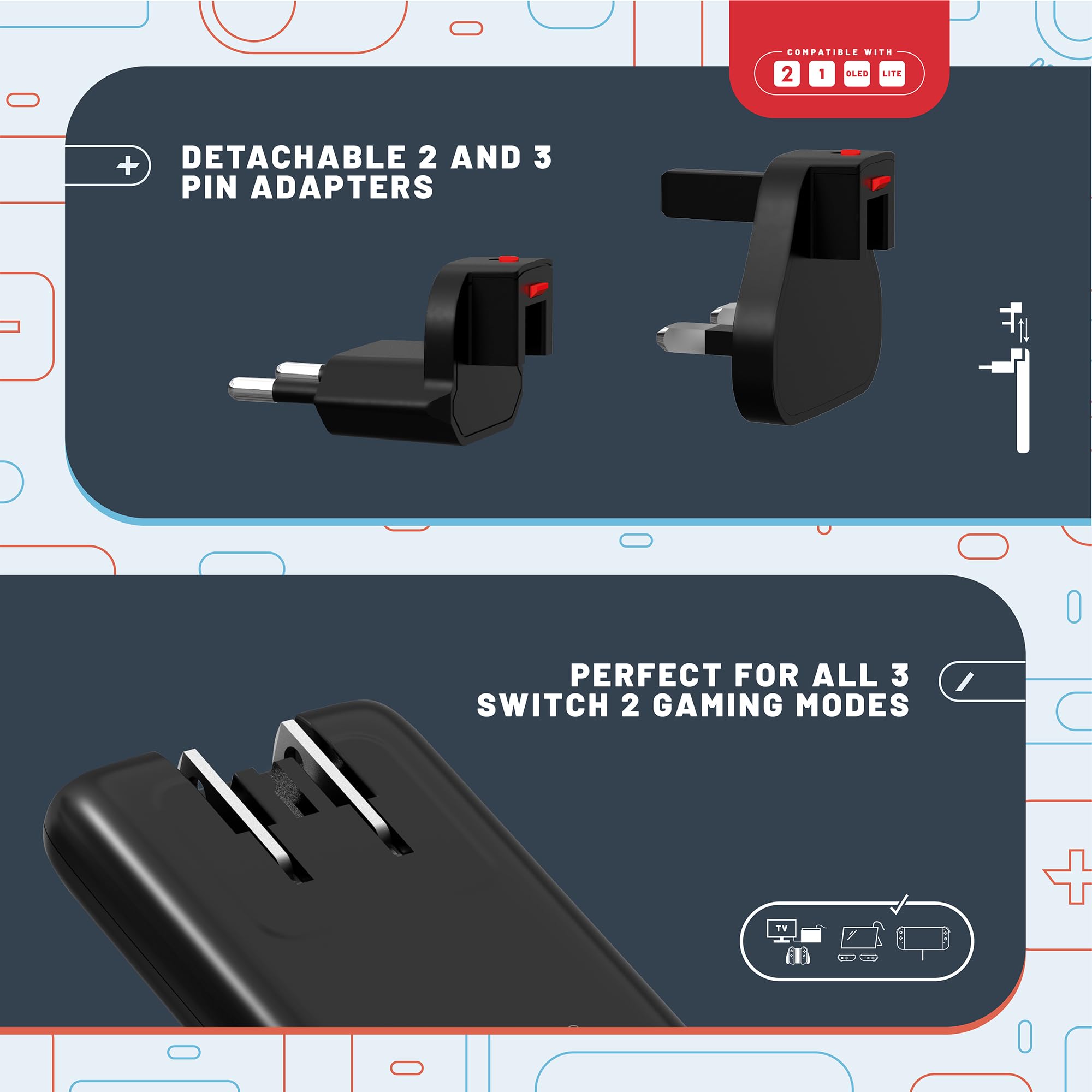 Stealth Netzteil kompatibel mit Switch 2