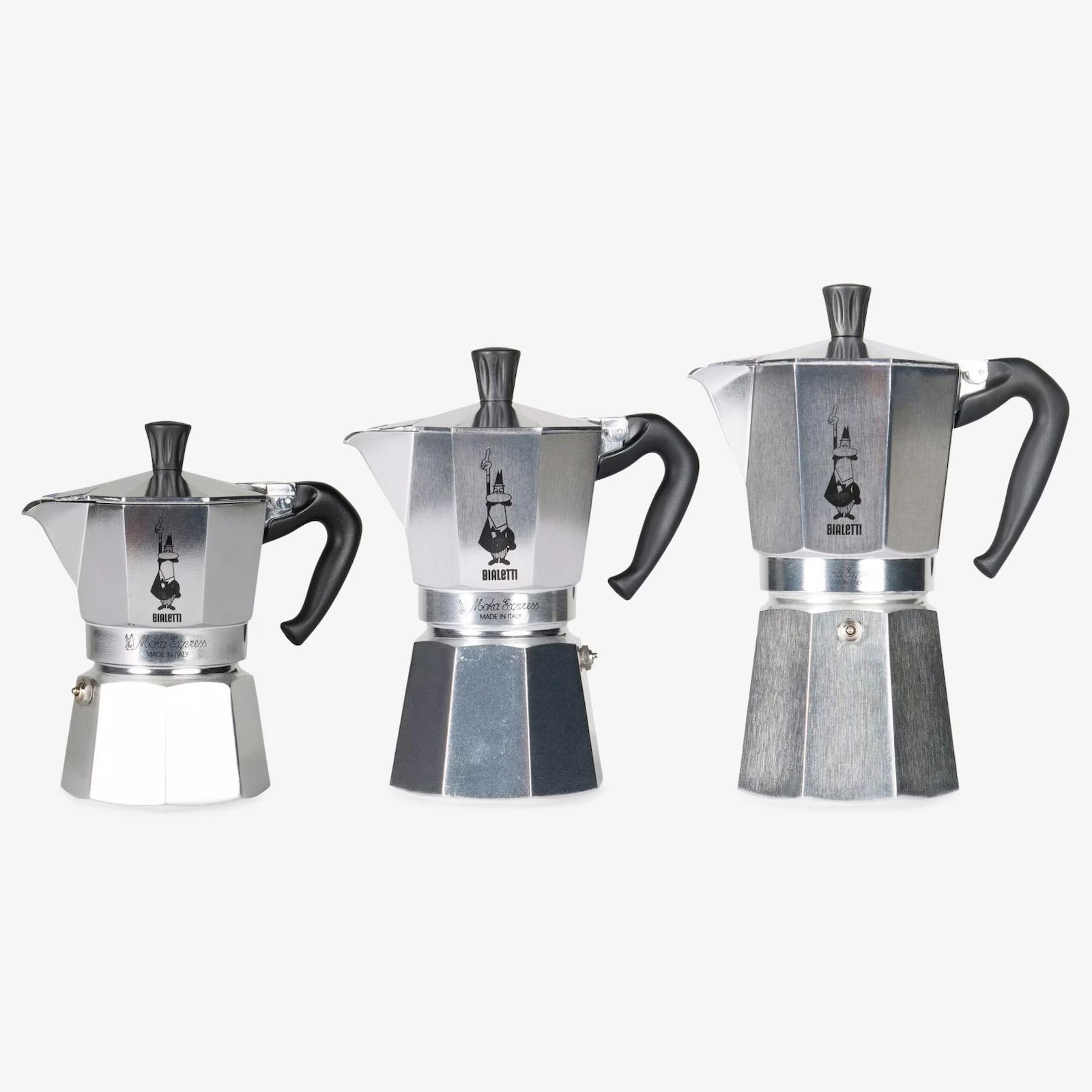 Bialetti Moka Express Espressokocher (für 4 Tassen, 190 ml, silber)