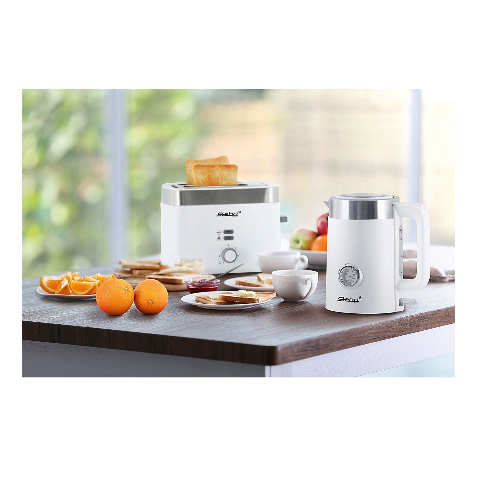 STEBA WK 10 Bianco Wasserkocher weiß / Edelstahl STEBA WK 10 Bianco Wasserkocher weiß / Edelstahl