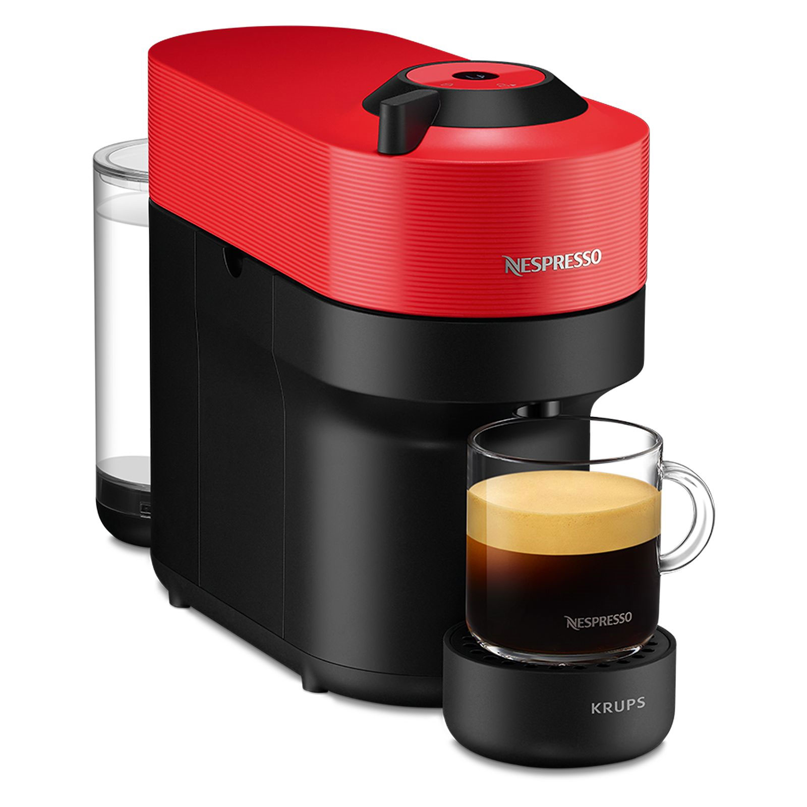 Krups XN9205.22 Vertou Pop Red inkl. Nestlé Nespresso Geschenk-Set Recycling Behälter + Travel Mug  und Aerocchino 3