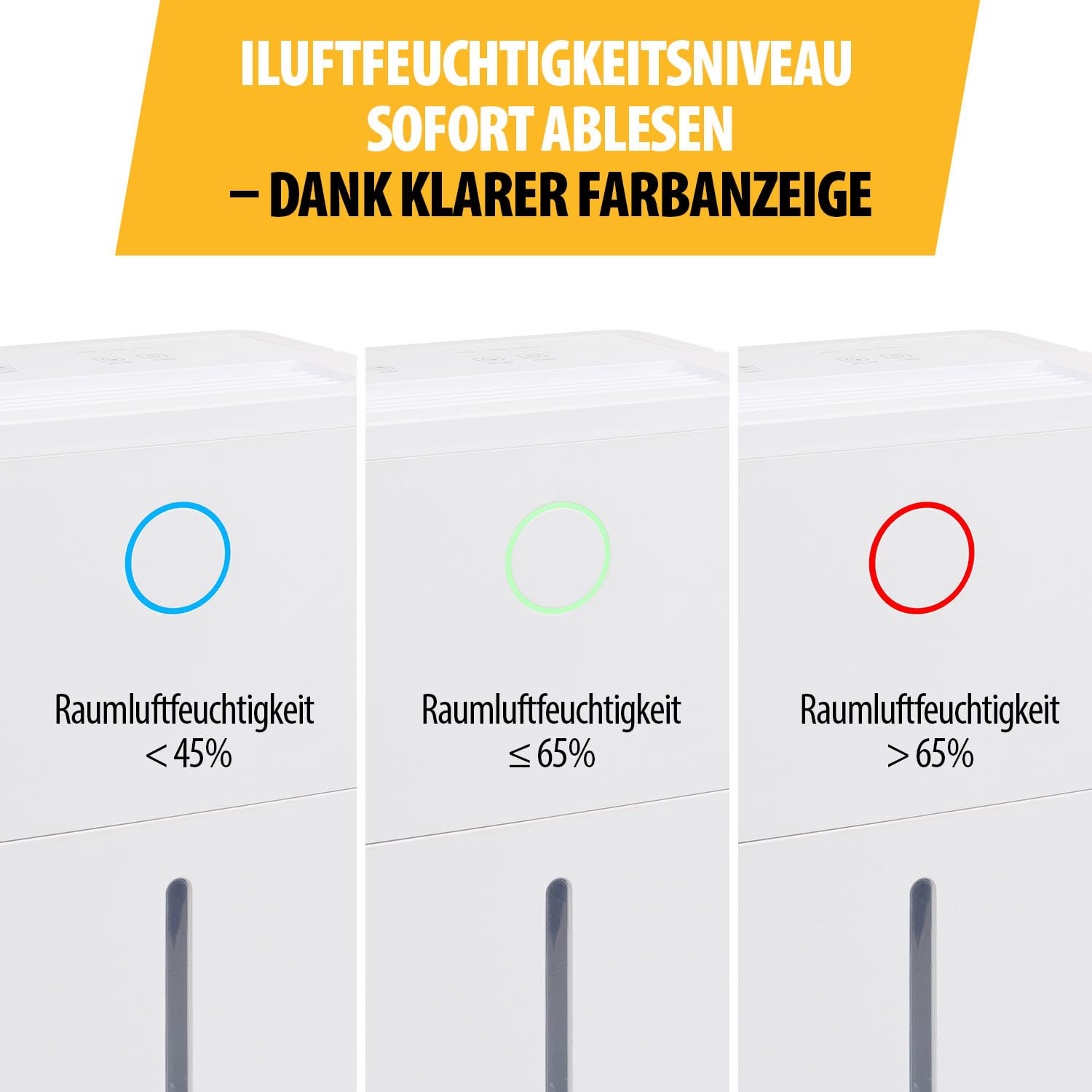 Tristar Luftentfeuchter - 6L pro Tag - Abnehmbarer 1,7L Wassertank